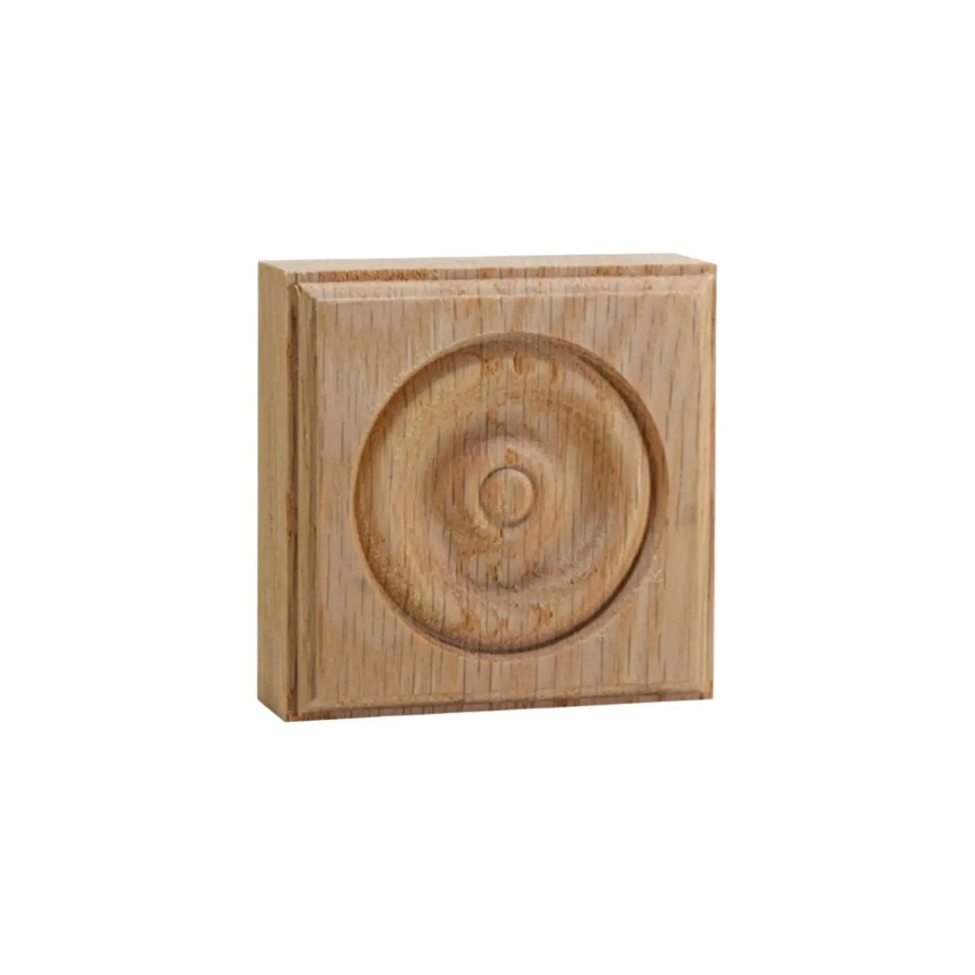 EWAP30 Rosette Casing Corner Block 1 inch x 3 inch Square Unfinished by NewMouldings