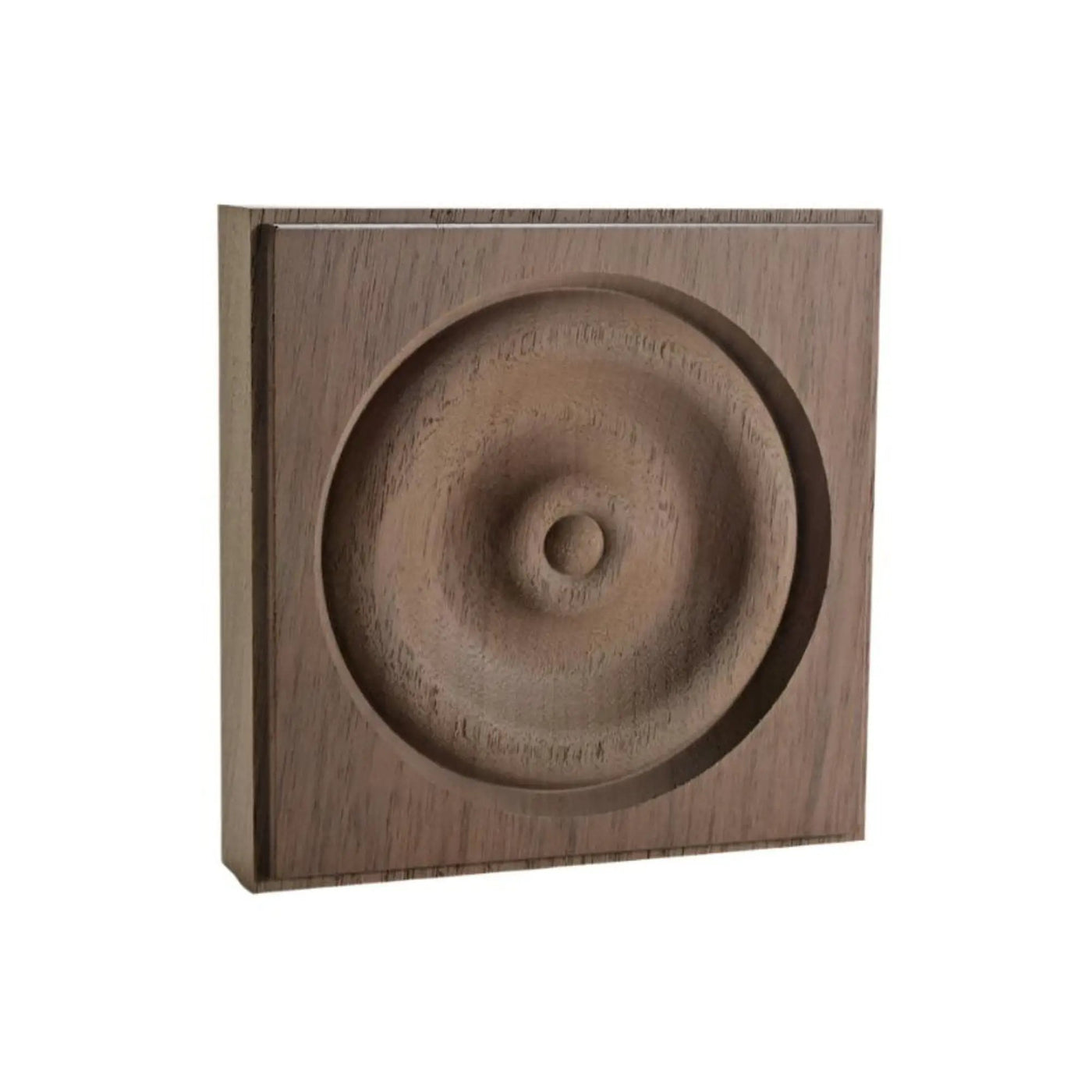 EWAP40 Rosette Casing Corner Block 1 inch x 4 inch Square Unfinished by NewMouldings