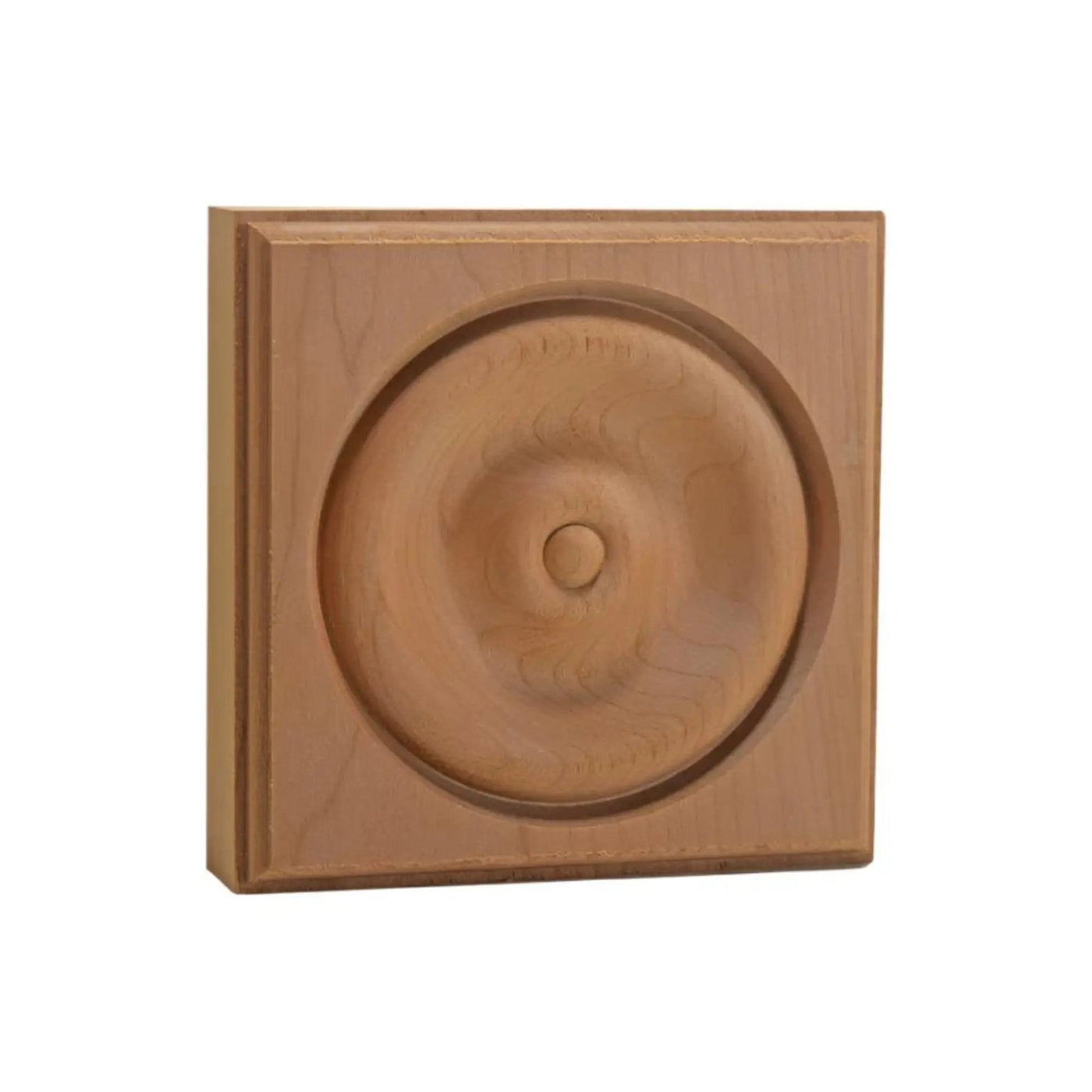 EWAP40 Rosette Casing Corner Block 1 inch x 4 inch Square Unfinished by NewMouldings