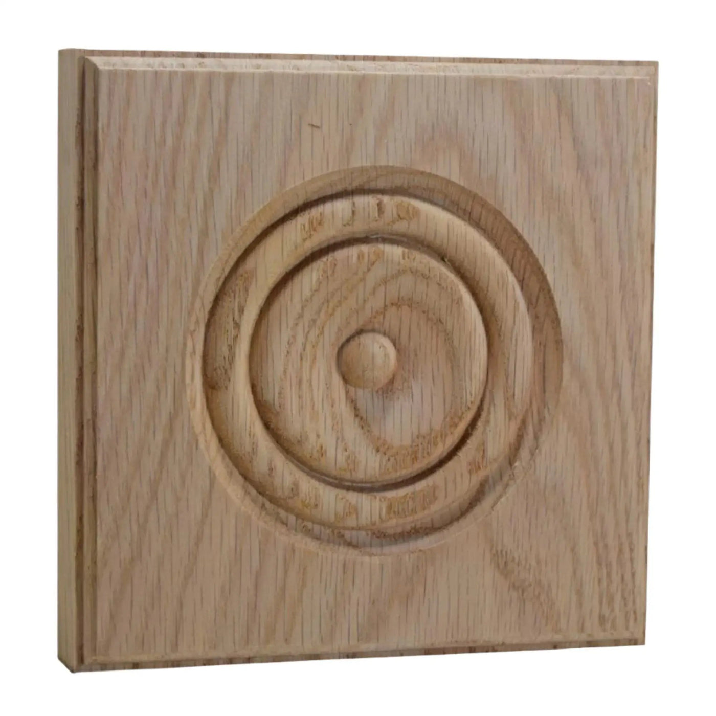 EWAP90 Rosette Casing Corner Block 1 inch x 5-1/2 inch Square Unfinished by NewMouldings