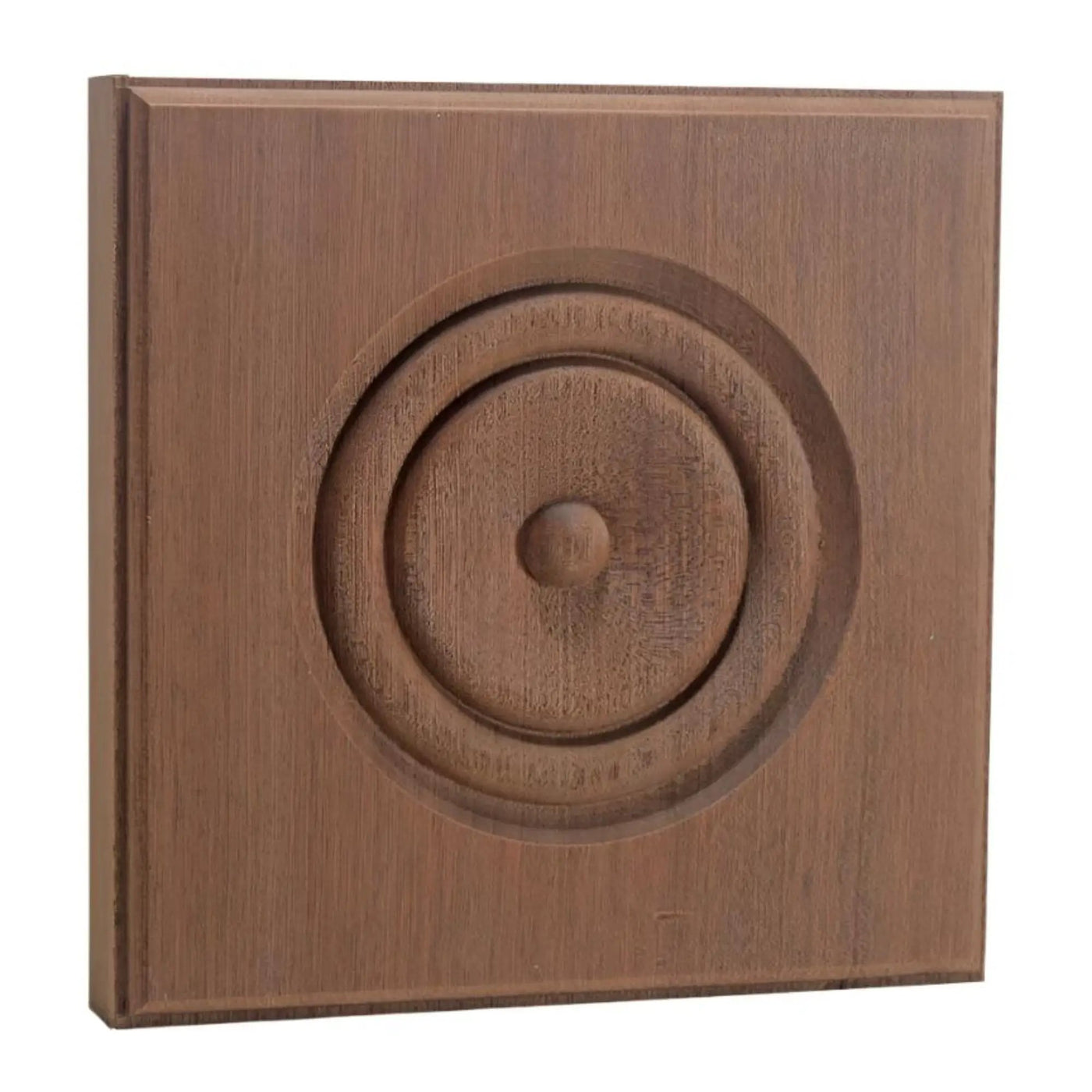 EWAP90 Rosette Casing Corner Block 1 inch x 5-1/2 inch Square Unfinished by NewMouldings