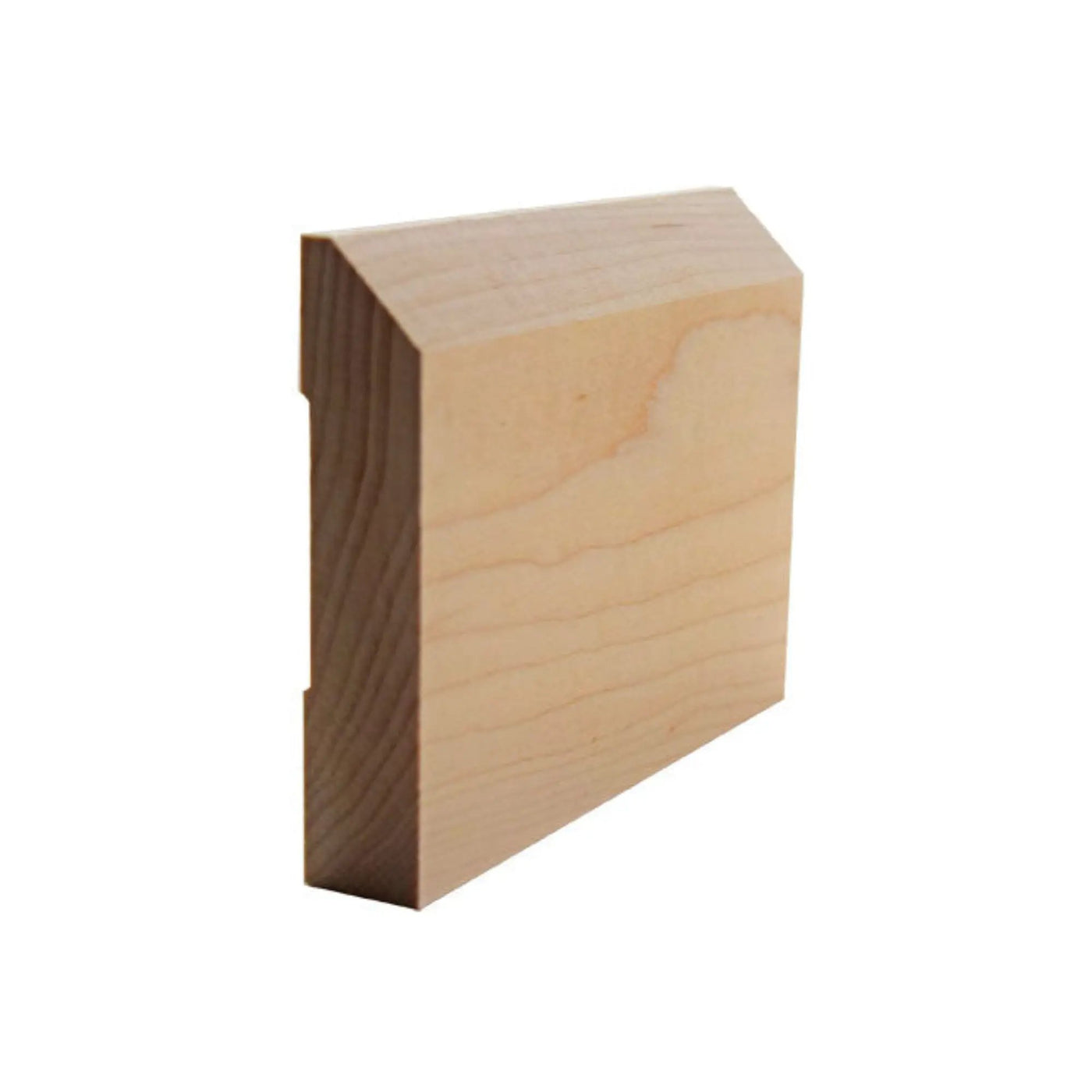 EWBB14 Beveled Edge Baseboard 3-1/2" Tall x 11/16" Moulding Unfinished by NewMouldings