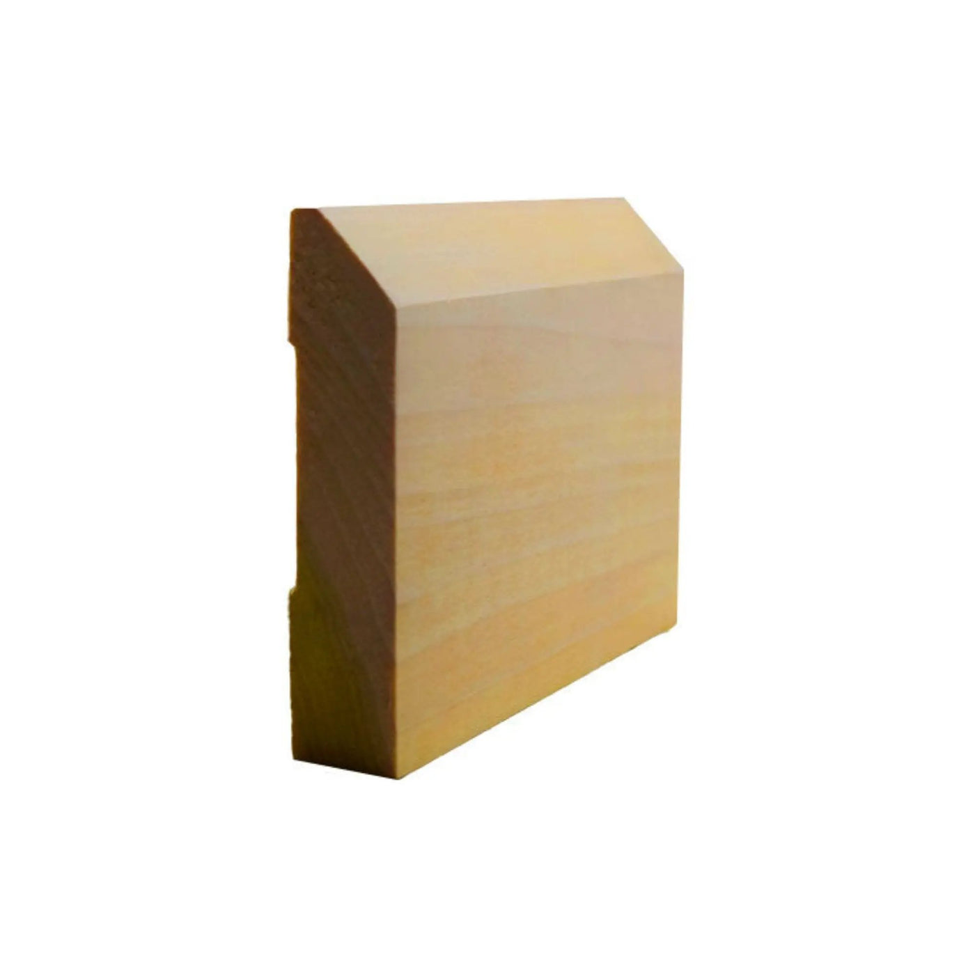 EWBB14 Beveled Edge Baseboard 3-1/2" Tall x 11/16" Moulding Unfinished by NewMouldings