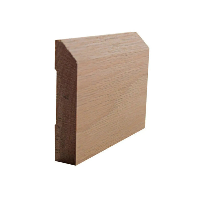 EWBB14 Beveled Edge Baseboard 3-1/2" Tall x 11/16" Moulding Unfinished by NewMouldings