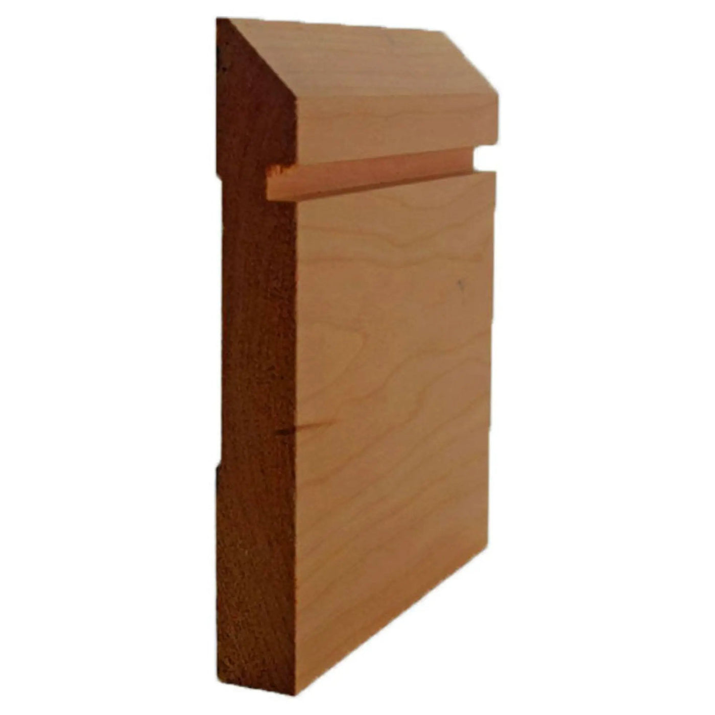 EWBB20 Bevel Groove 5-1/4" Tall x 11/16" Baseboard Moulding Unfinished by NewMouldings