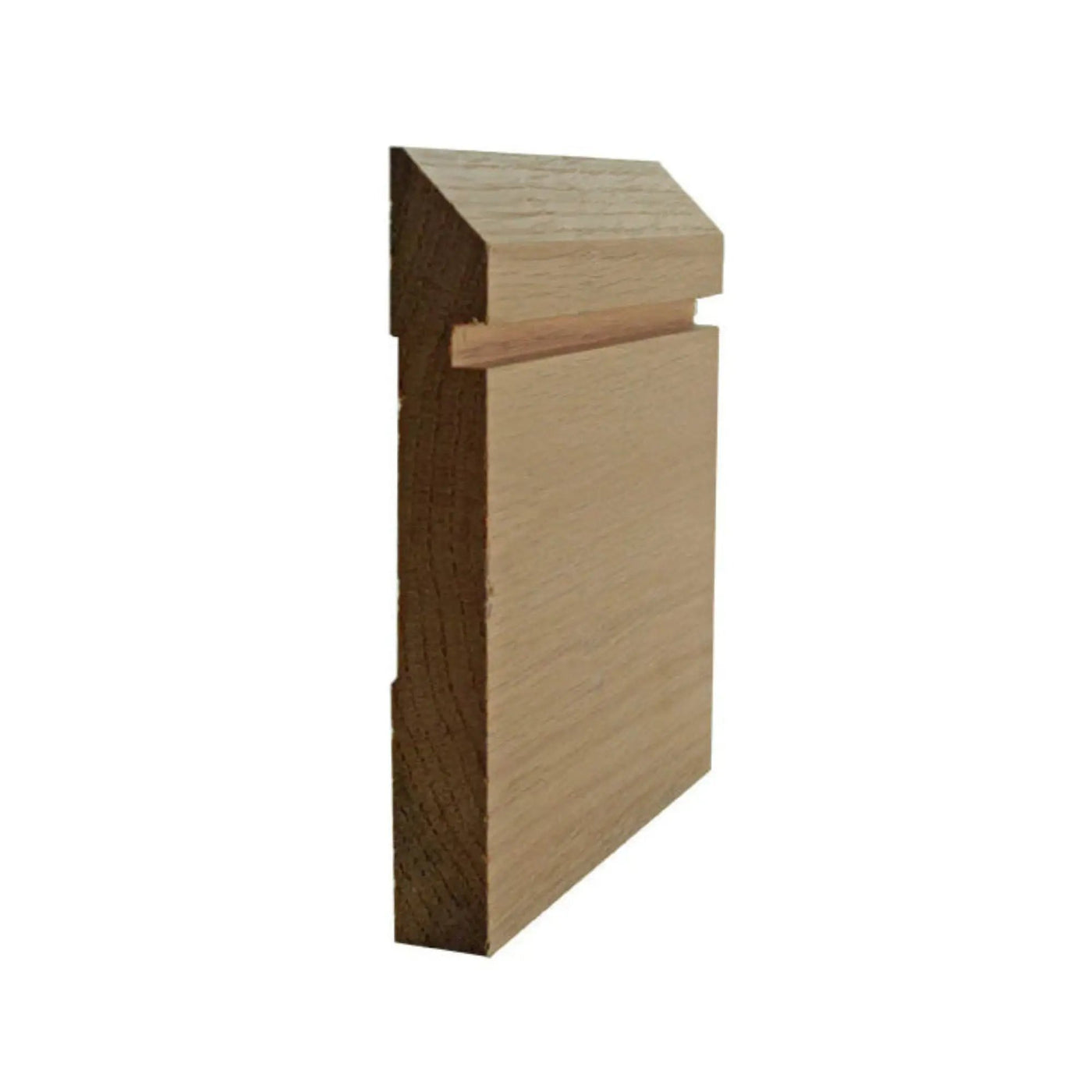 EWBB20 Bevel Groove 5-1/4" Tall x 11/16" Baseboard Moulding Unfinished by NewMouldings