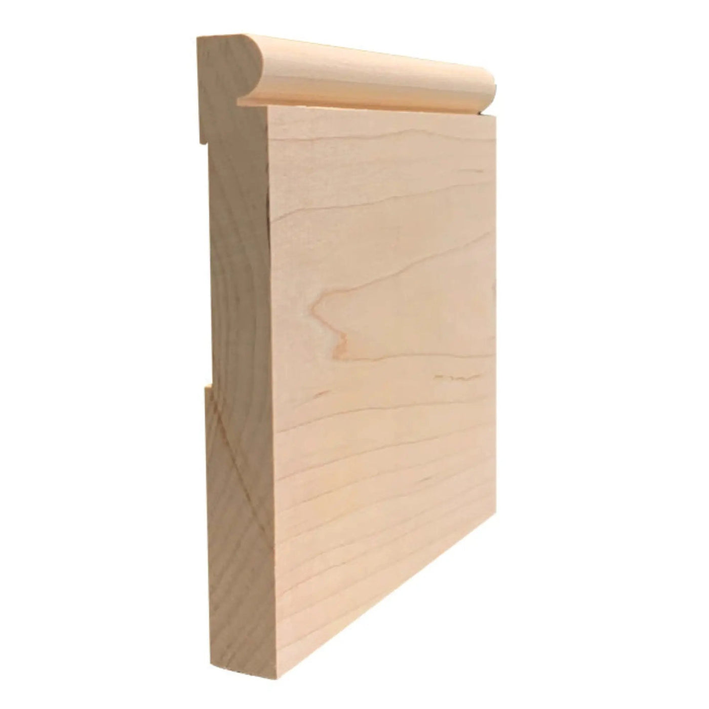 EWBB26 Beaded 5-1/4" Tall x 11/16" Baseboard Moulding. Unfinished by NewMouldings