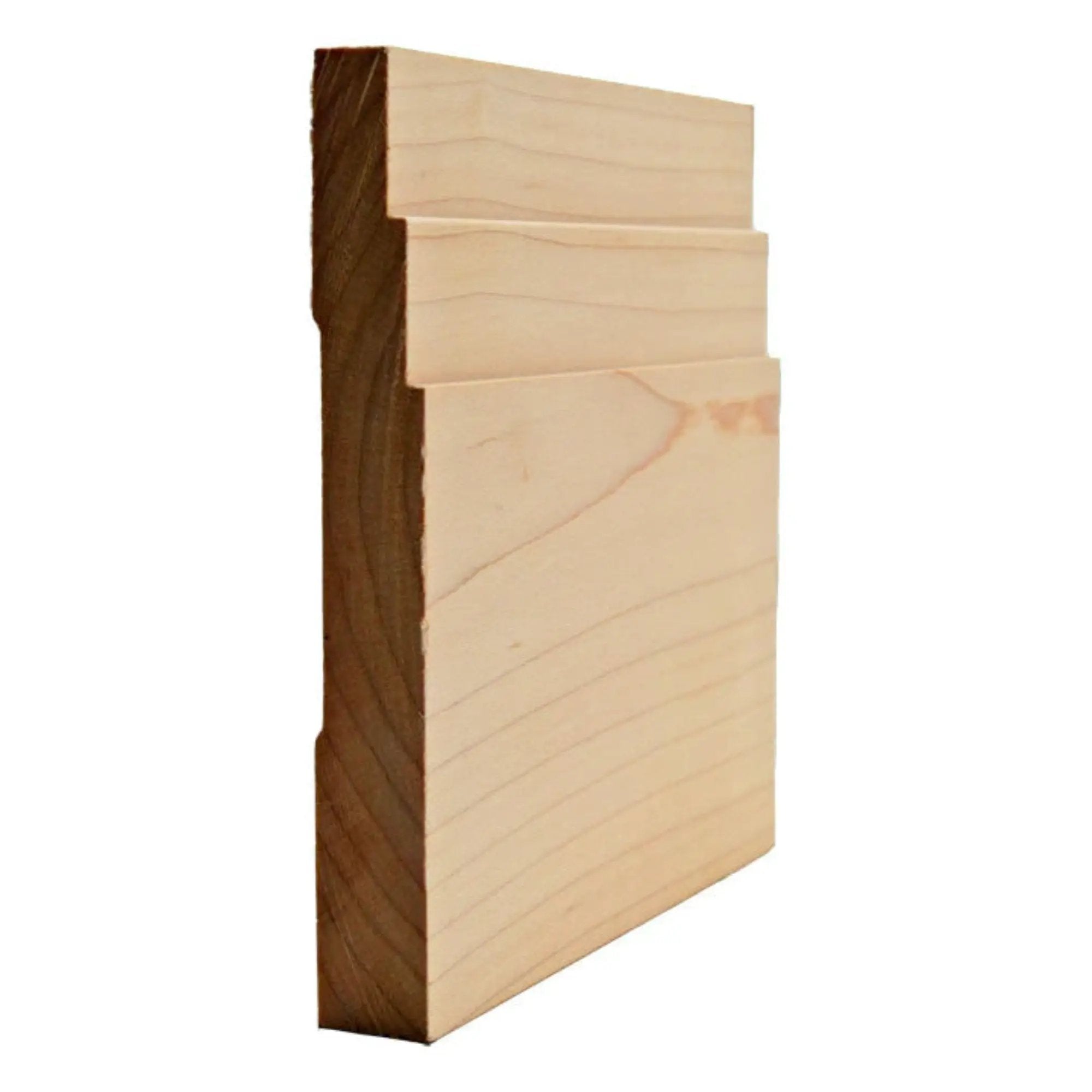 EWBB29 Contemporary Stepped 5-1/4" Tall x 11/16" Baseboard Unfinished by NewMouldings