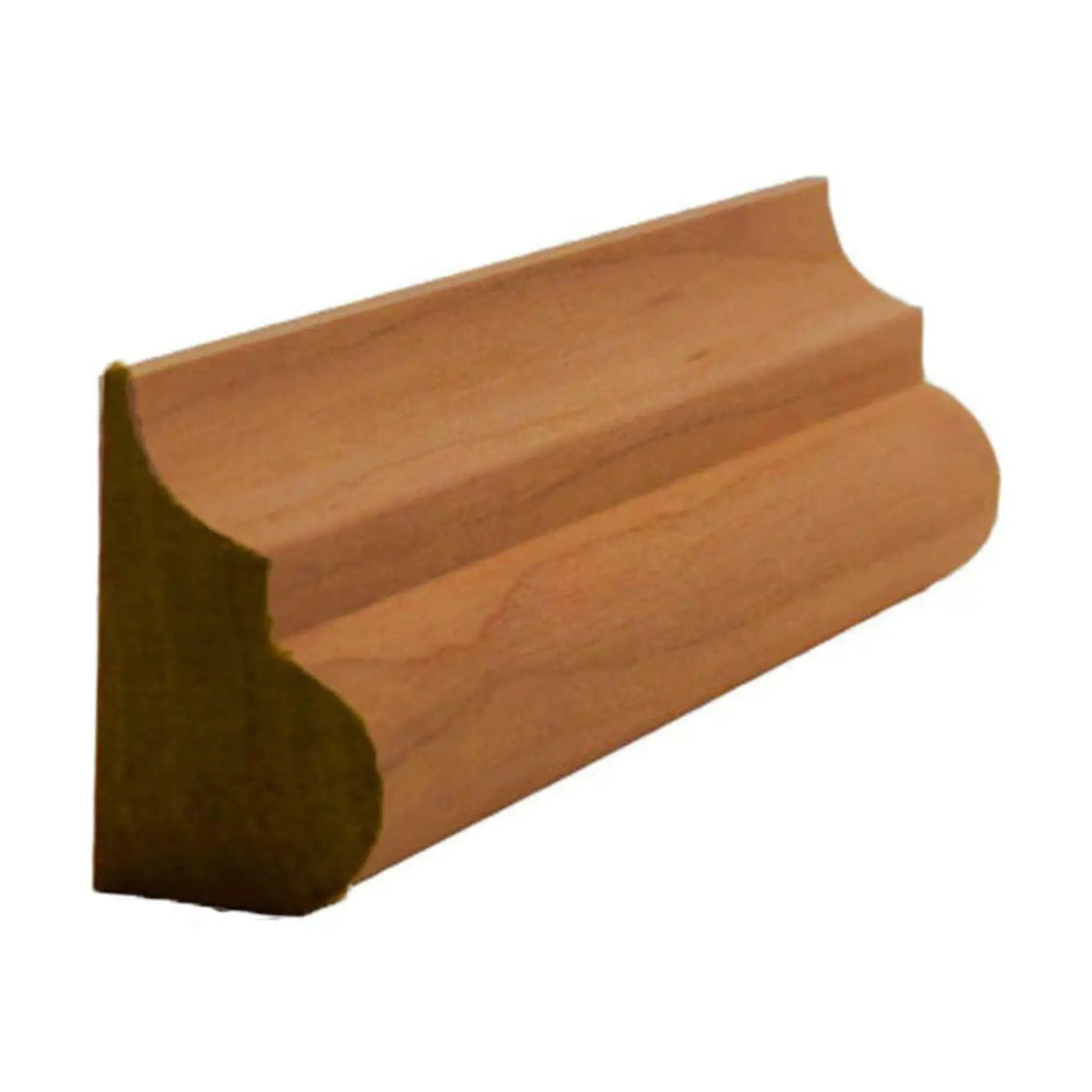 EWBC26 Nose and Cove 1-7/16" Tall x 3/4" Base Cap Moulding. Unfinished by NewMouldings