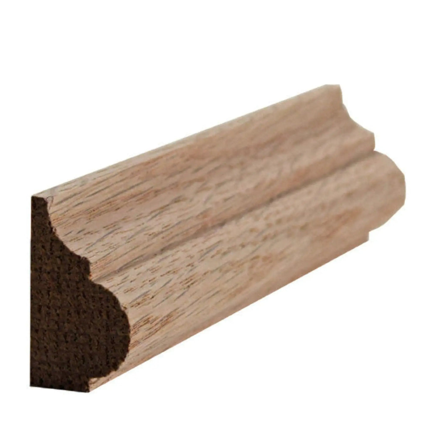 EWBC27 Nose and Cove 1-1/4" Tall x 3/4" Base Cap Moulding. Unfinished by NewMouldings