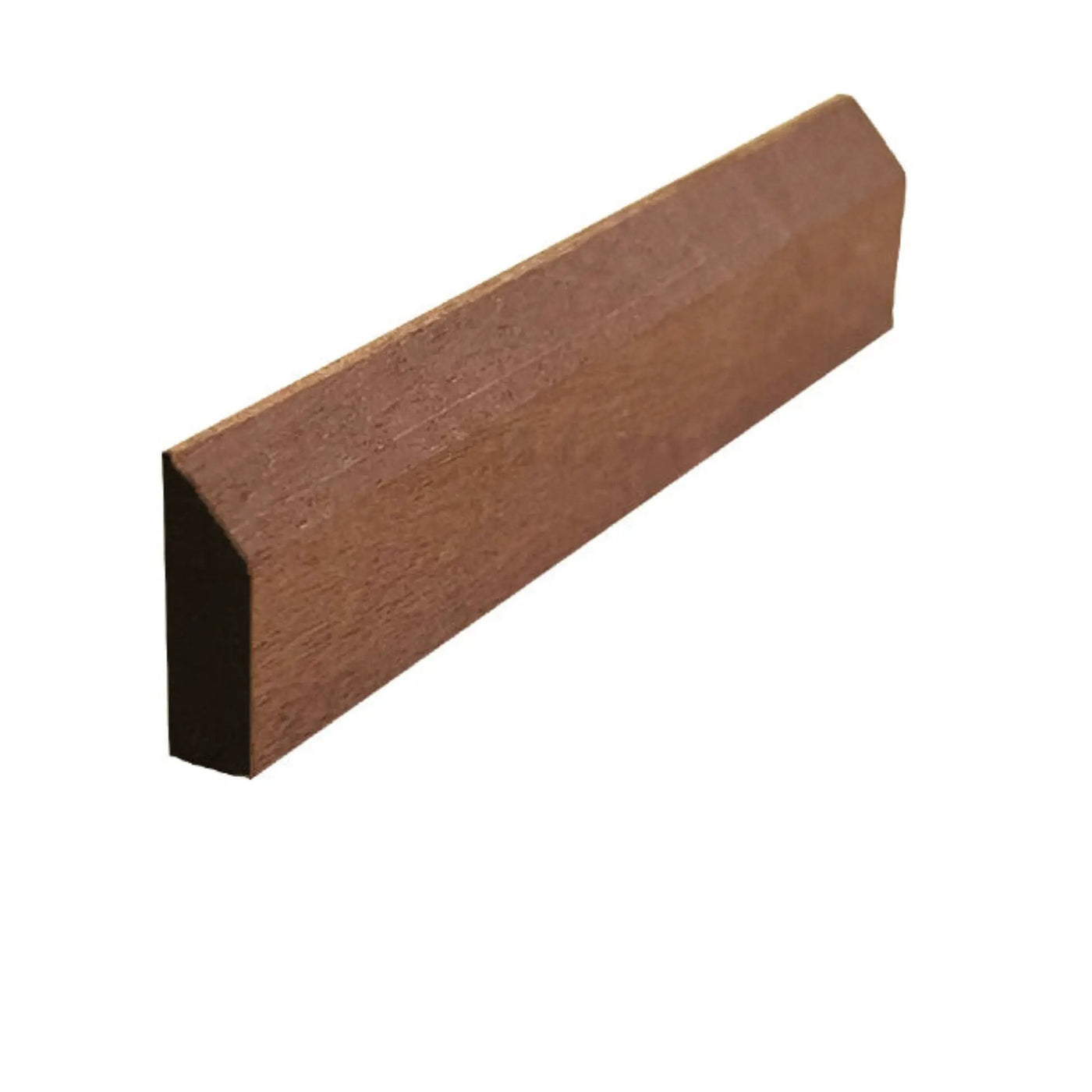EWBS21 Baseboard Shoe 1-1/8" Tall x 3/8" Beveled Edge. Unfinished by NewMouldings