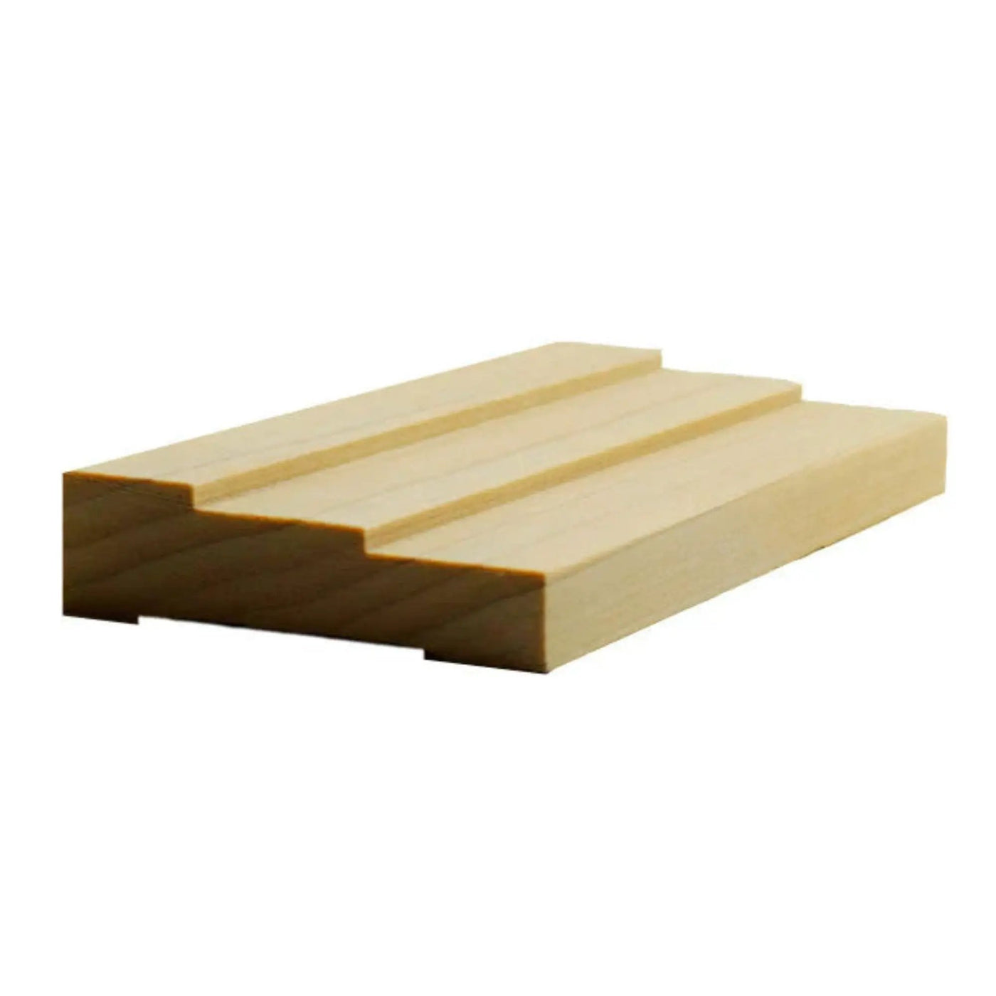 EWCA34 Contemporary 2-1/2" wide x 3/4" Stepped Casing. Unfinished Trim by NewMouldings