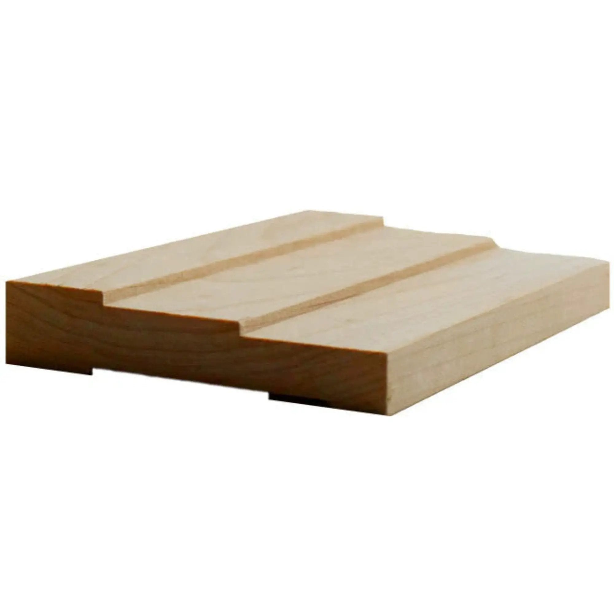 EWCA35 Contemporary 3-1/2" wide x 3/4" Stepped Casing. Unfinished Trim by NewMouldings