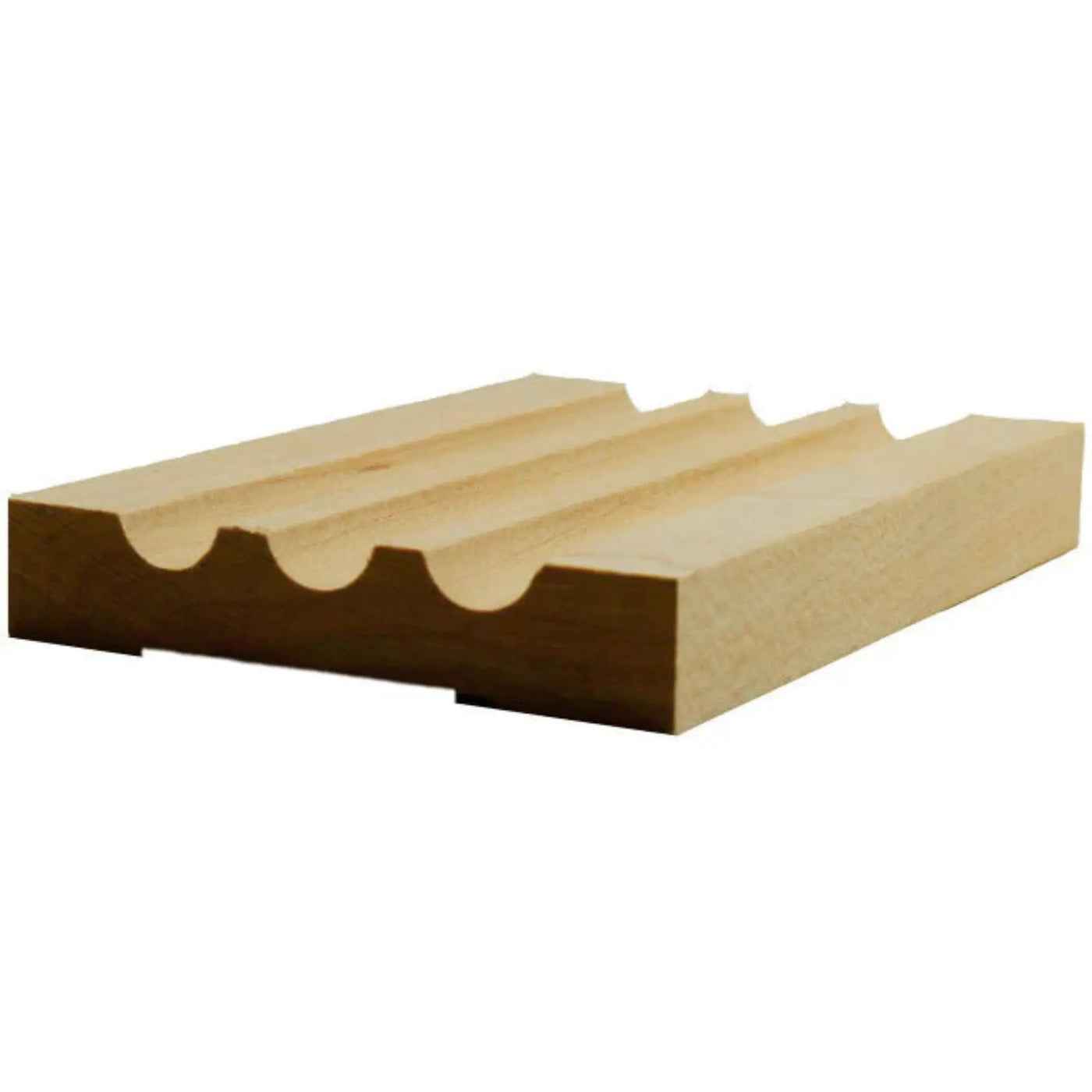 EWCA46 Fluted 3-1/2" wide x 3/4" Casing. Unfinished Trim by NewMouldings