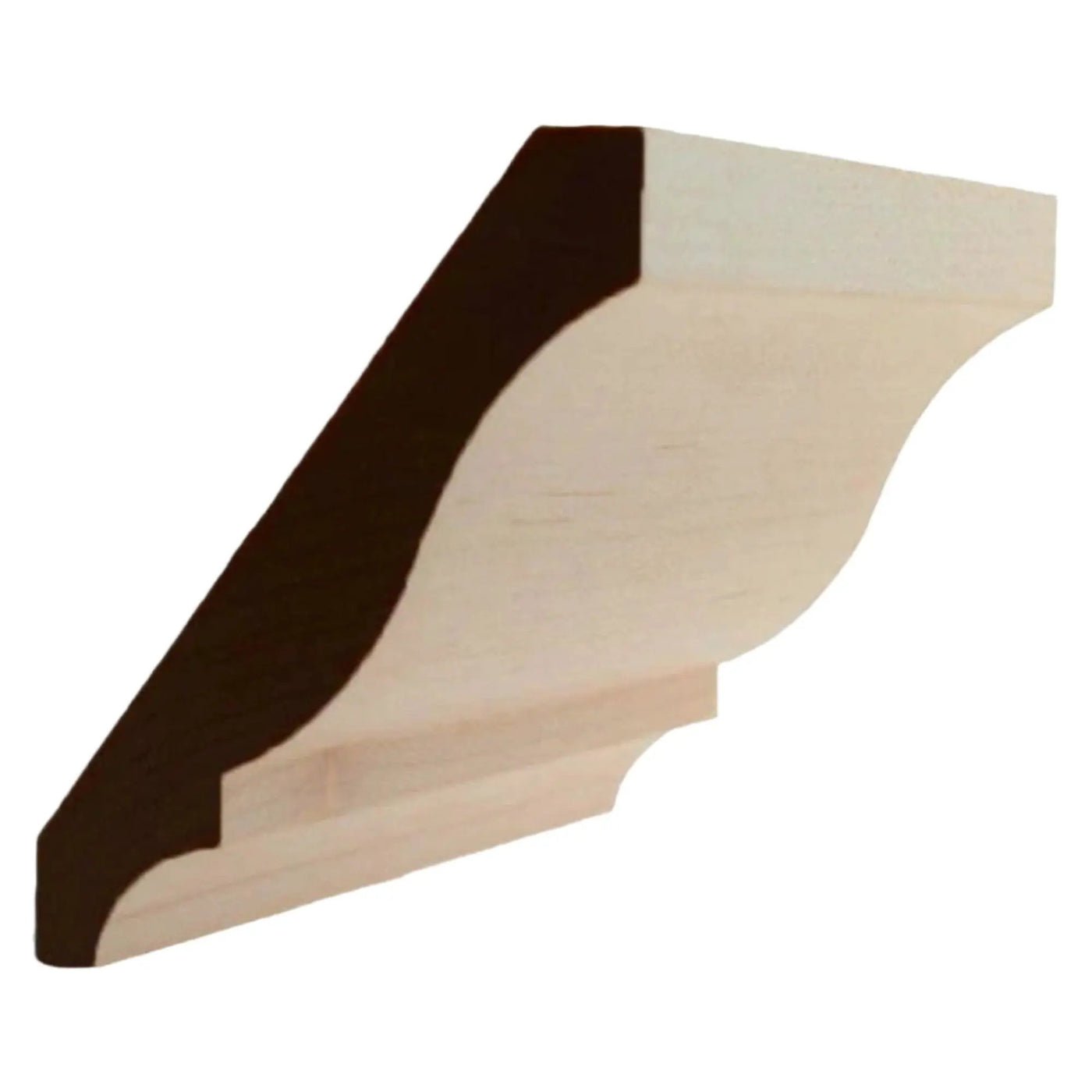 EWCR13 Crown 3/4" x 4-5/8" Unfinished 3-5/8" High x 2-3/4" Deep by NewMouldings