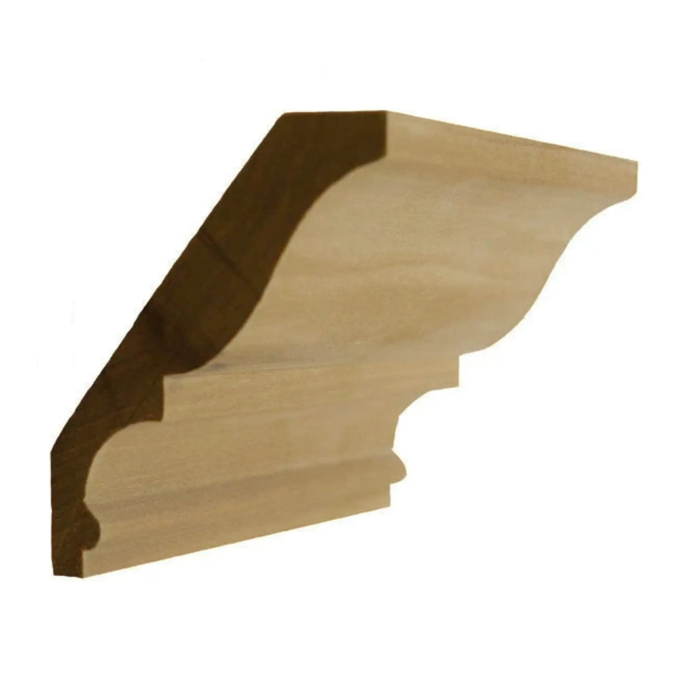 EWCR18 Crown 7/8" x 4-1/2" Unfinished 3-1/2" High x 2-3/4" Deep by NewMouldings