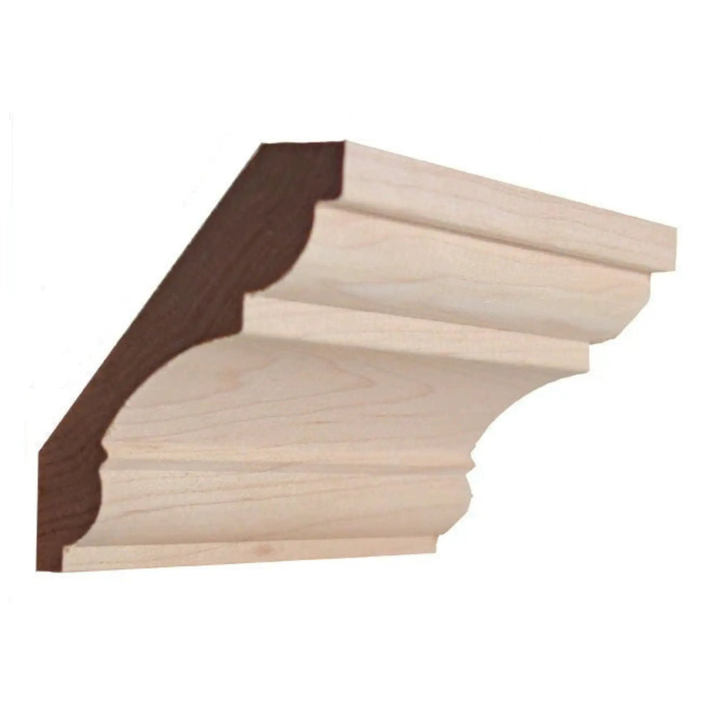 EWCR20 Crown 3/4" x 3-5/8" Unfinished 2-3/4" High x 2-1/4" Deep by NewMouldings