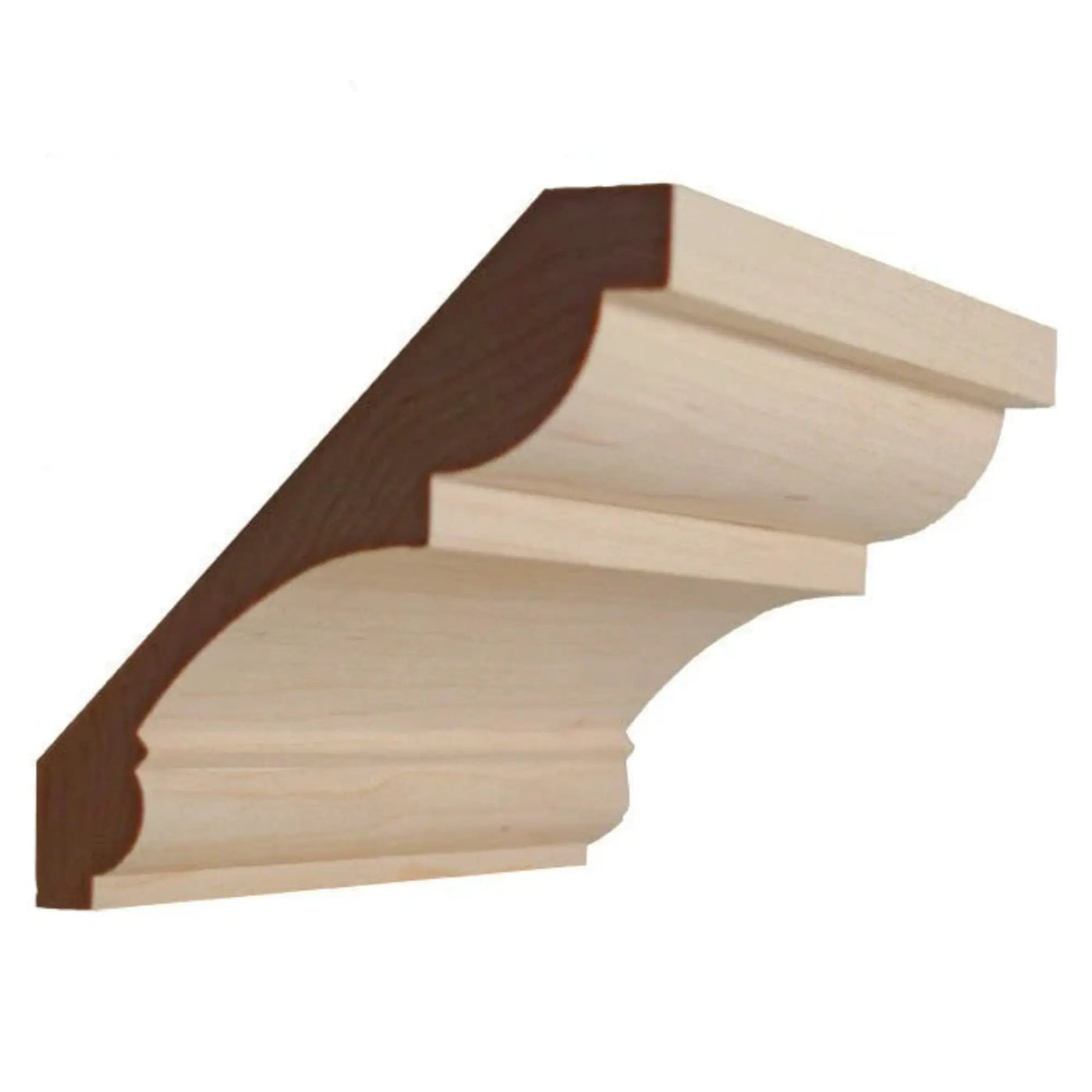 EWCR21 Crown 3/4" x 4-5/8" Unfinished 3-1/4" High x 3-1/4" Deep by NewMouldings