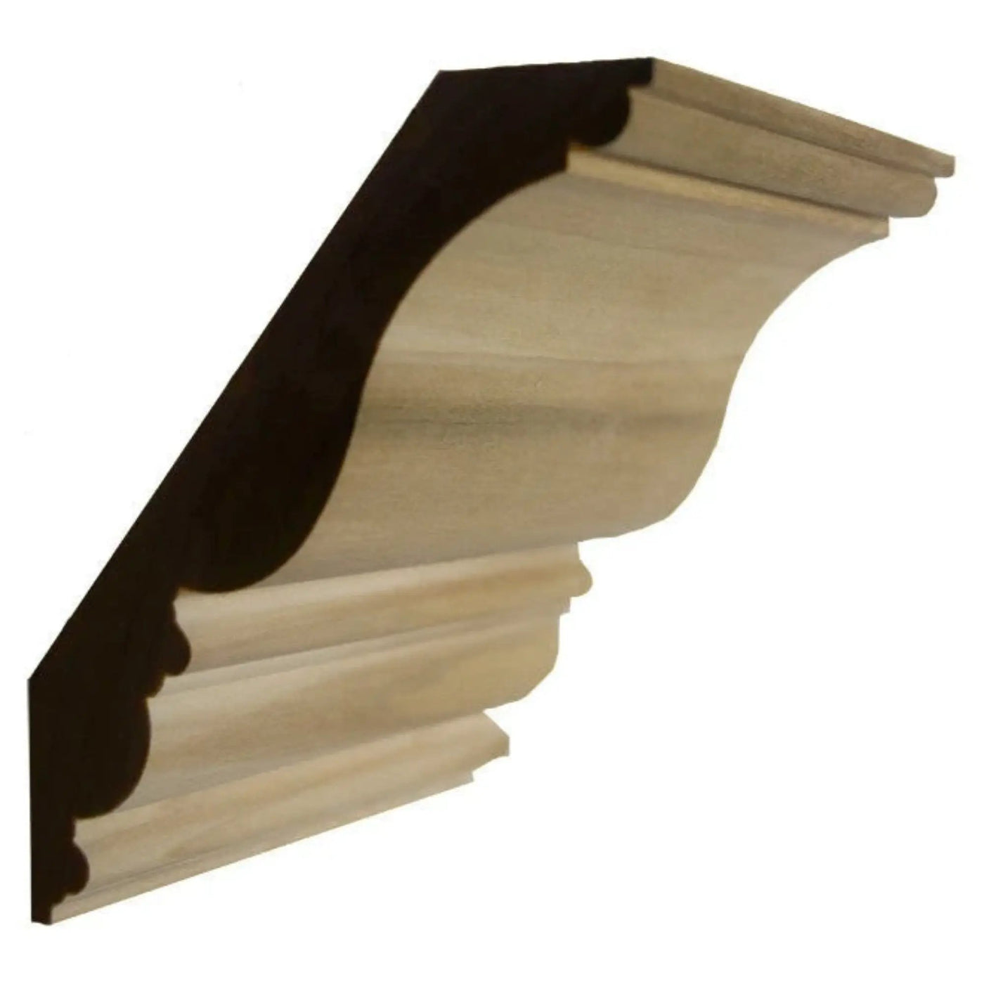 EWCR28 Crown 1-1/16" x 6-1/8" Unfinished 4-3/4" High x 3-7/8" Deep by NewMouldings