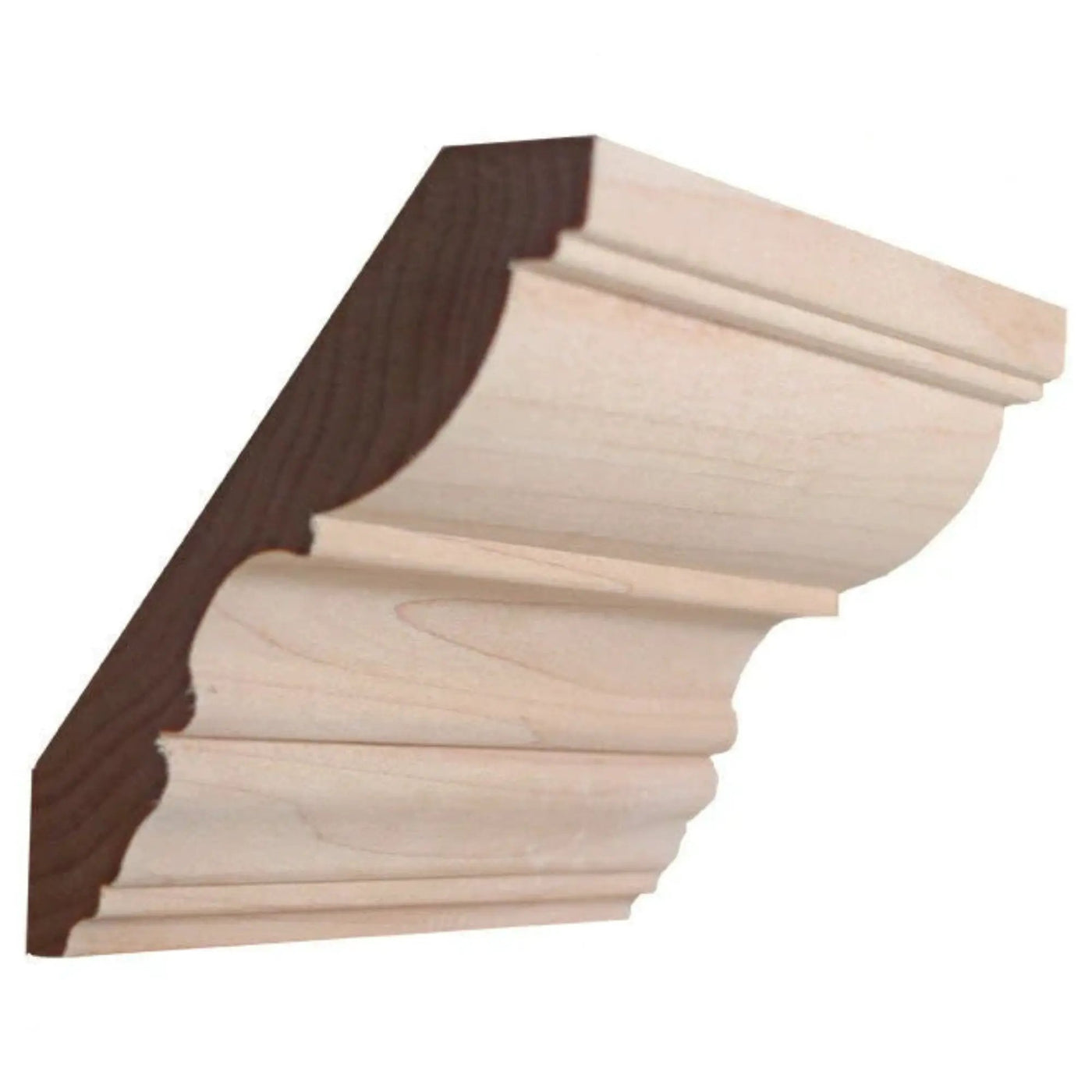 EWCR30 Crown 7/8" x 4-1/2" Unfinished 3-1/2" High x 2-7/8" Deep by NewMouldings