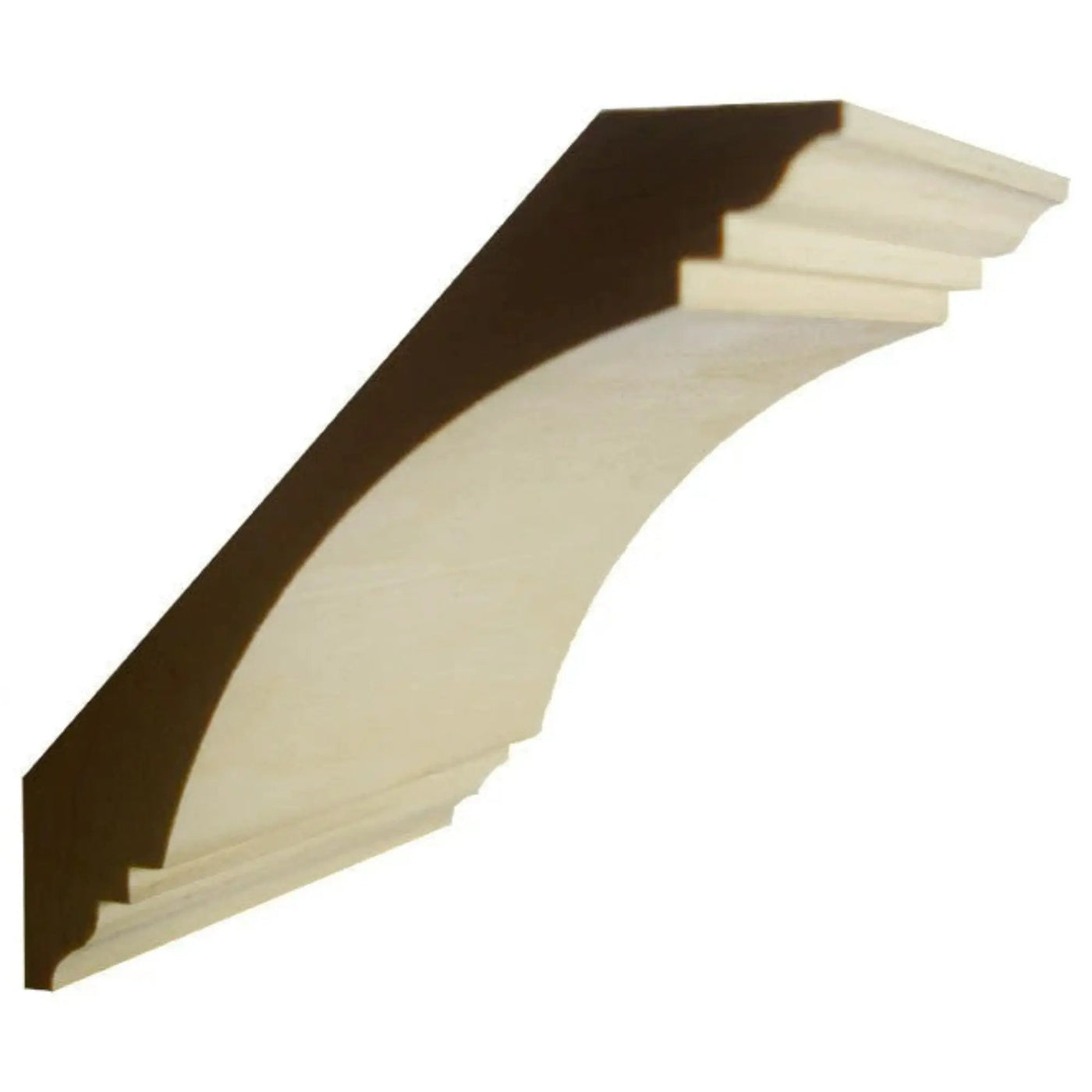 EWCR46 Cove Crown 1-1/8" x 7" Unfinished 4-7/8" High x 4-7/8" Deep by NewMouldings