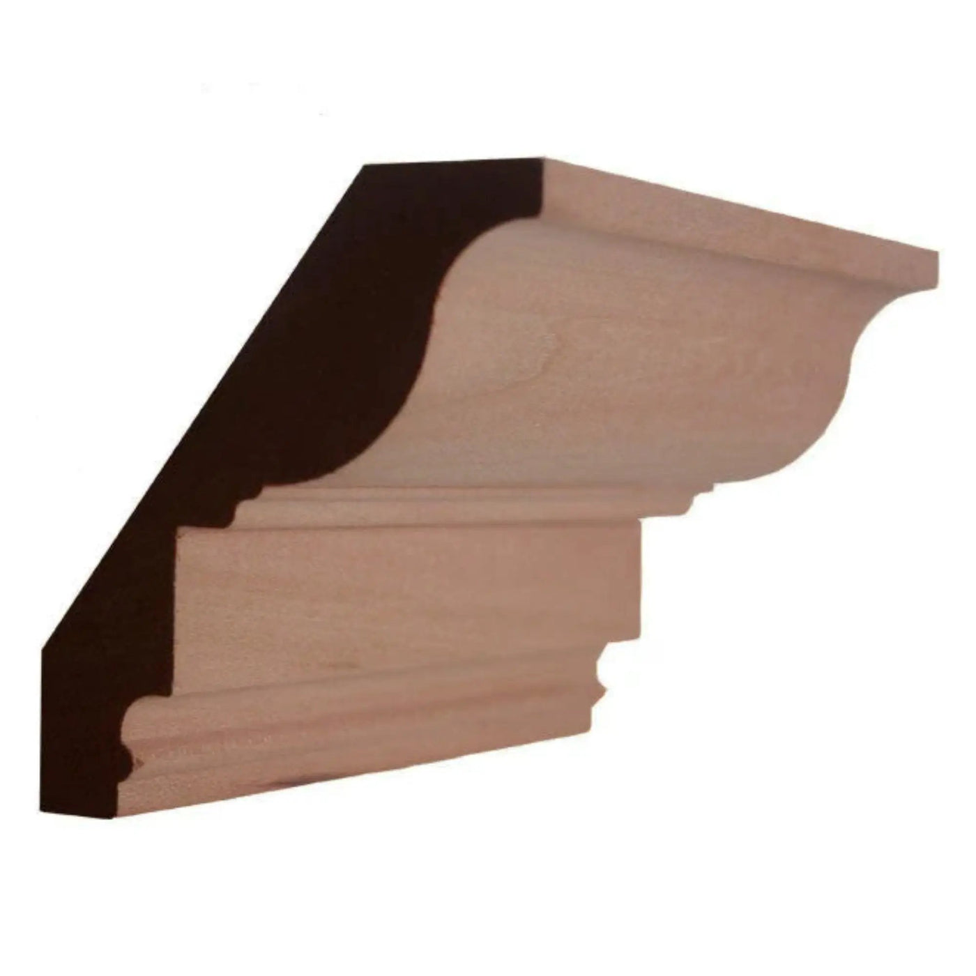EWCR47 Colonial Crown 3/4" x 4" Unfinished 3" High x 2-5/8" Deep by NewMouldings