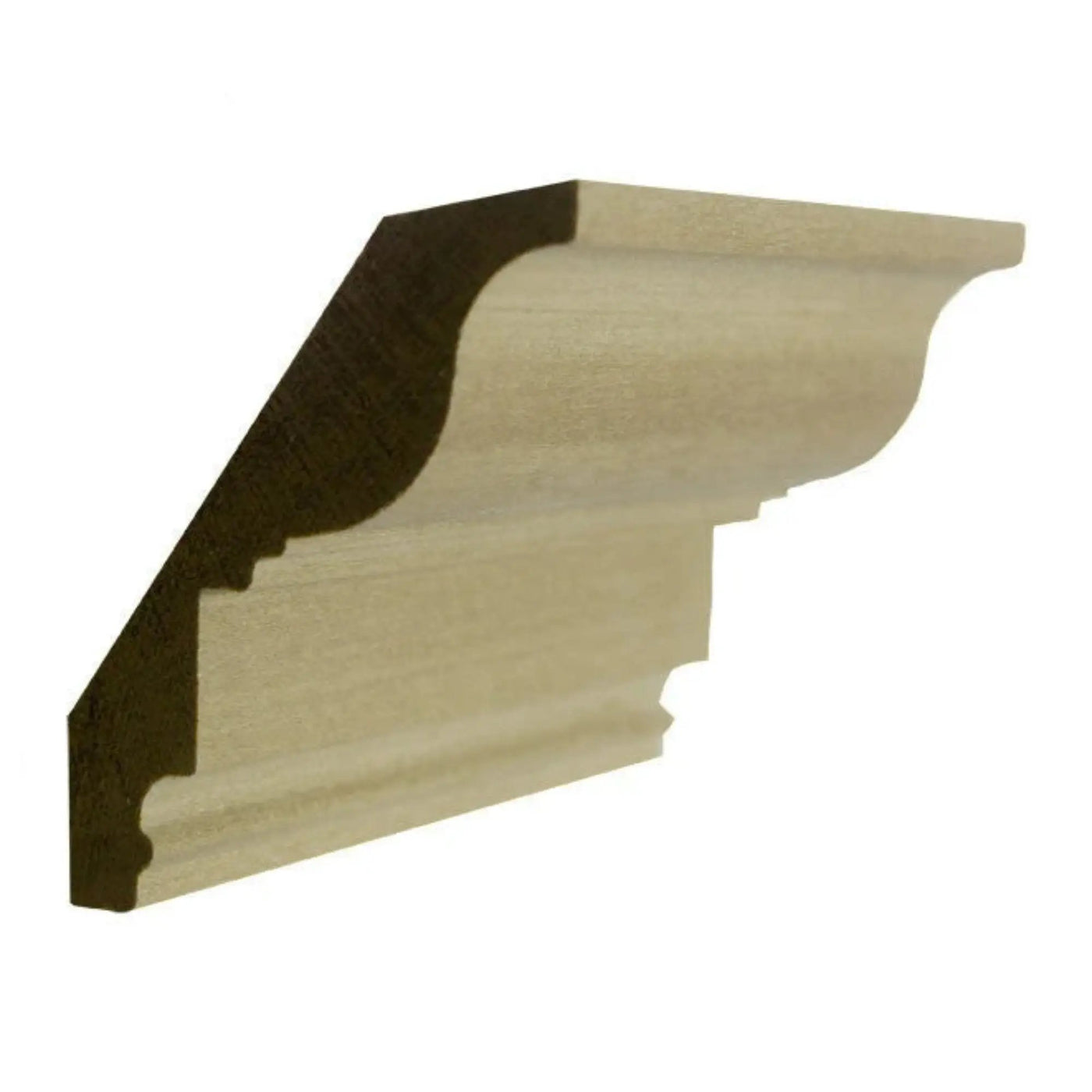 EWCR47 Colonial Crown 3/4" x 4" Unfinished 3" High x 2-5/8" Deep by NewMouldings