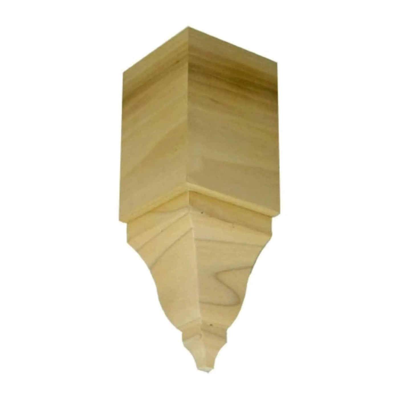 EWCR61 Crown Inside Corner Block 3-1/2 Tall x 2-3/8 deep. Unfinished by NewMouldings