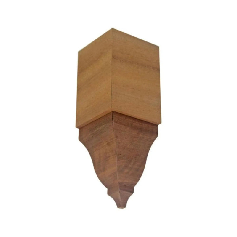 EWCR61 Crown Inside Corner Block 3-1/2 Tall x 2-3/8 deep. Unfinished by NewMouldings