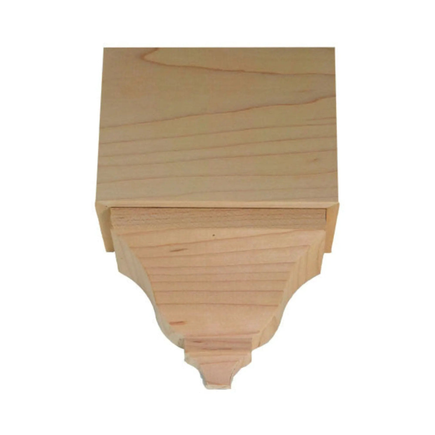 EWCR62 Crown Mid Block 3-1/2 Tall x 2-3/8 deep 4-3/4" Face Unfinished by NewMouldings