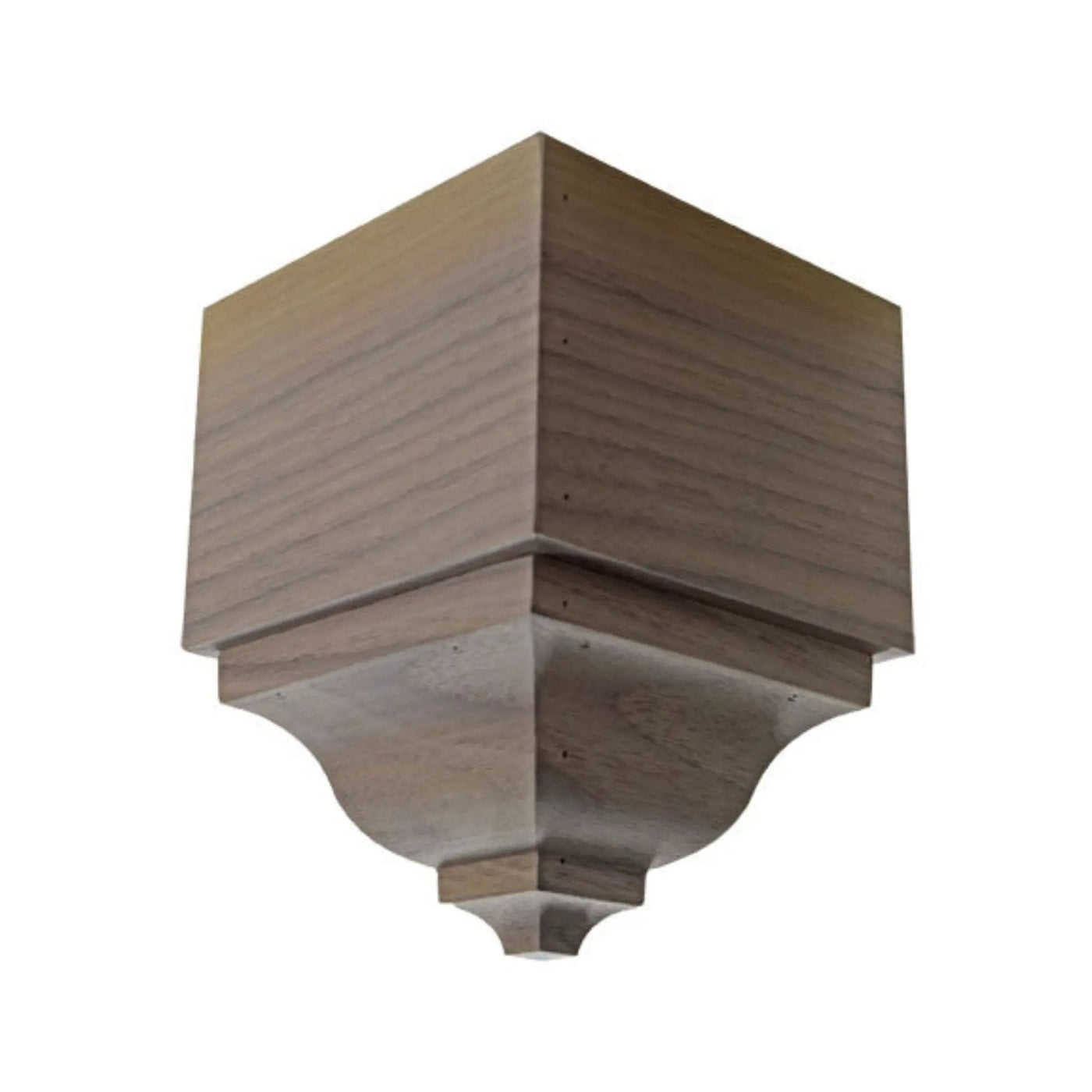 EWCR63 Crown Outside Corner Block 3-1/2 Tall x 2-3/8 Face Unfinished by NewMouldings