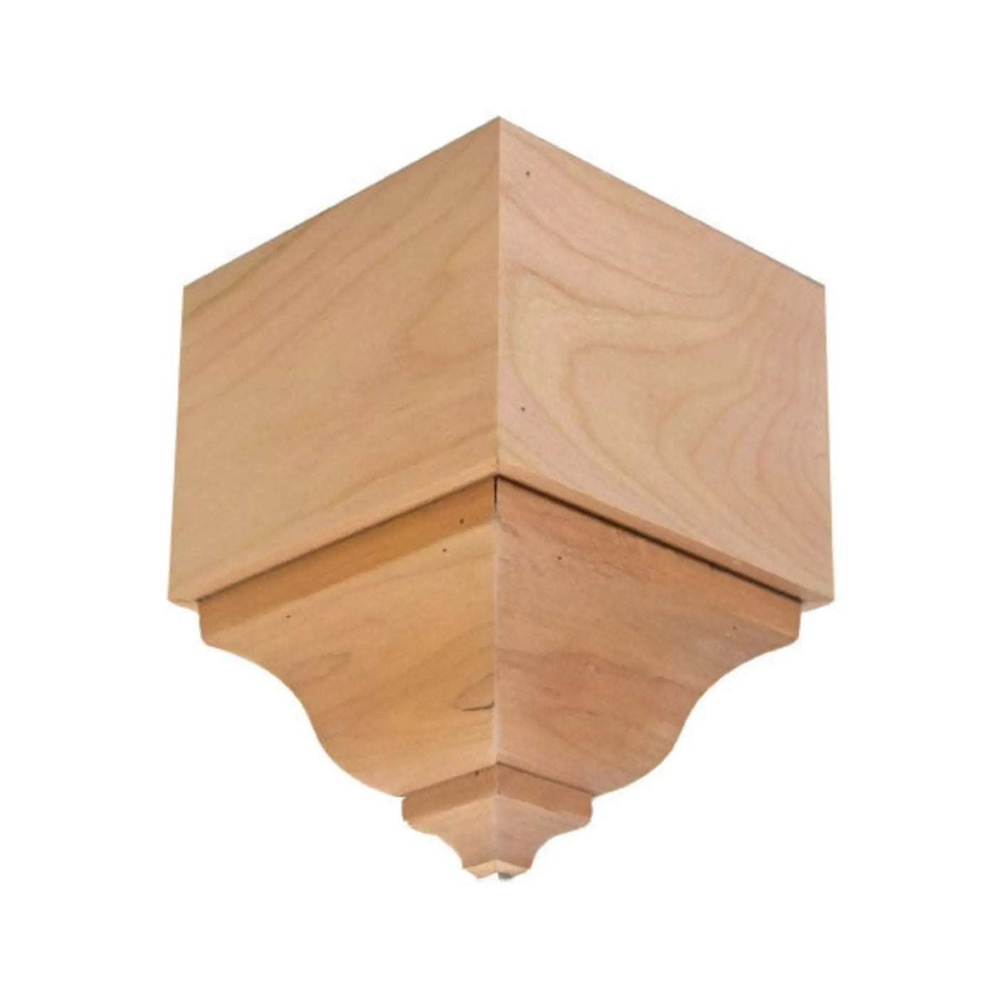 EWCR63 Crown Outside Corner Block 3-1/2 Tall x 2-3/8 Face Unfinished by NewMouldings
