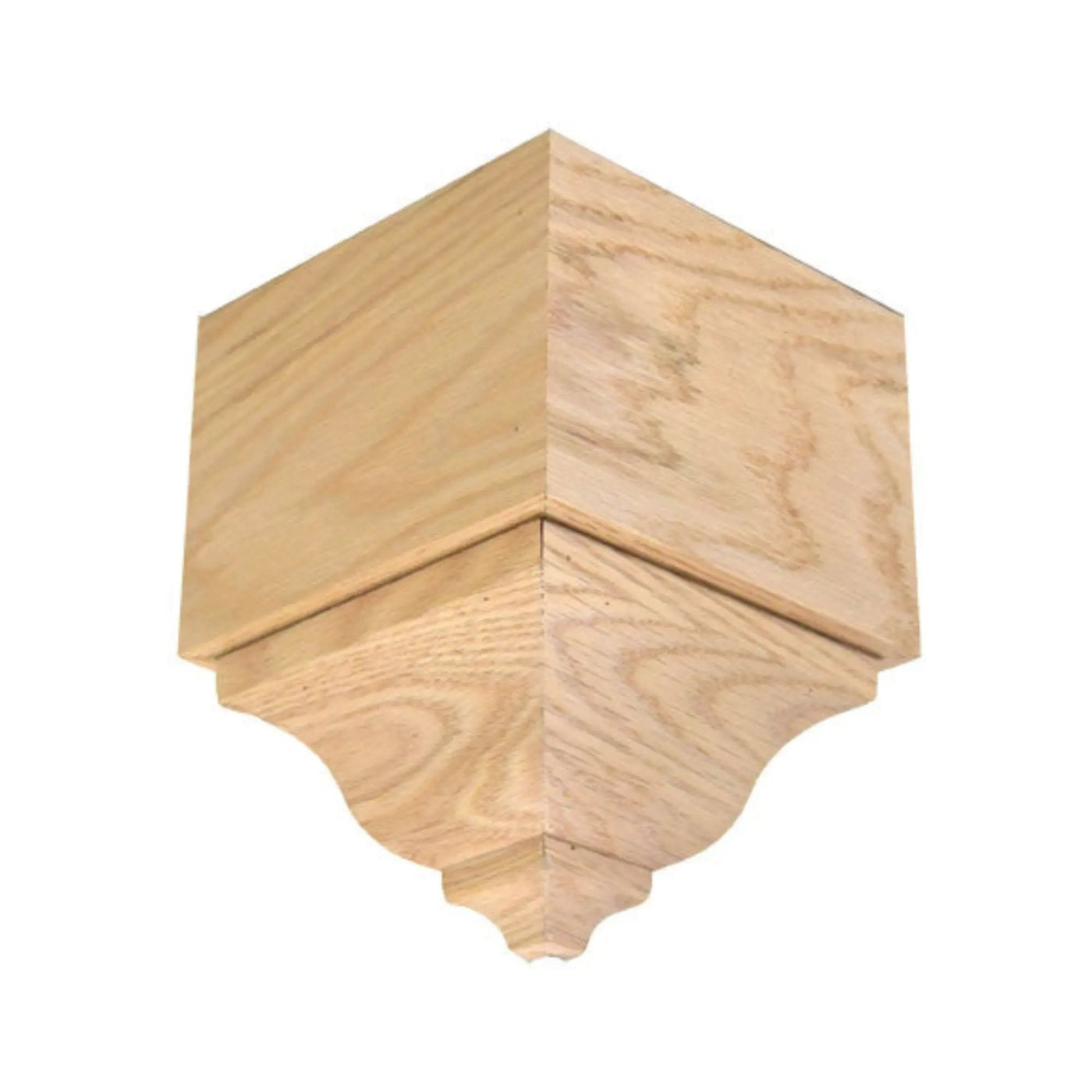 EWCR63 Crown Outside Corner Block 3-1/2 Tall x 2-3/8 Face Unfinished by NewMouldings