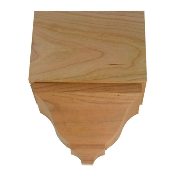 EWCR82 Middle Corner Block 4-1/4" Tall x 3" deep 6" Face Unfinished, photo 2 of 5