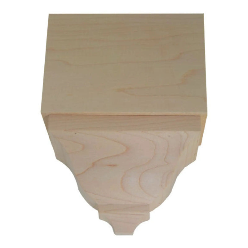 EWCR82 Middle Corner Block 4-1/4" Tall x 3" deep 6" Face Unfinished by NewMouldings
