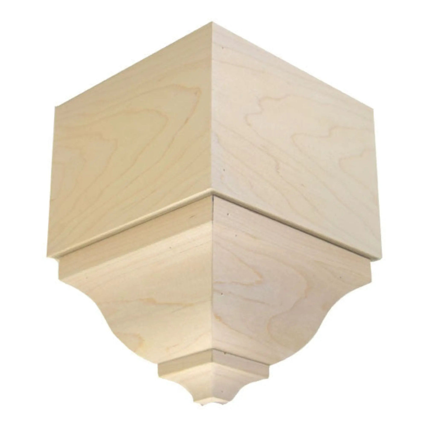 EWCR83 Crown Outside Corner Block 4-1/4" Tall x 3" deep 6" Face Unfinished by NewMouldings