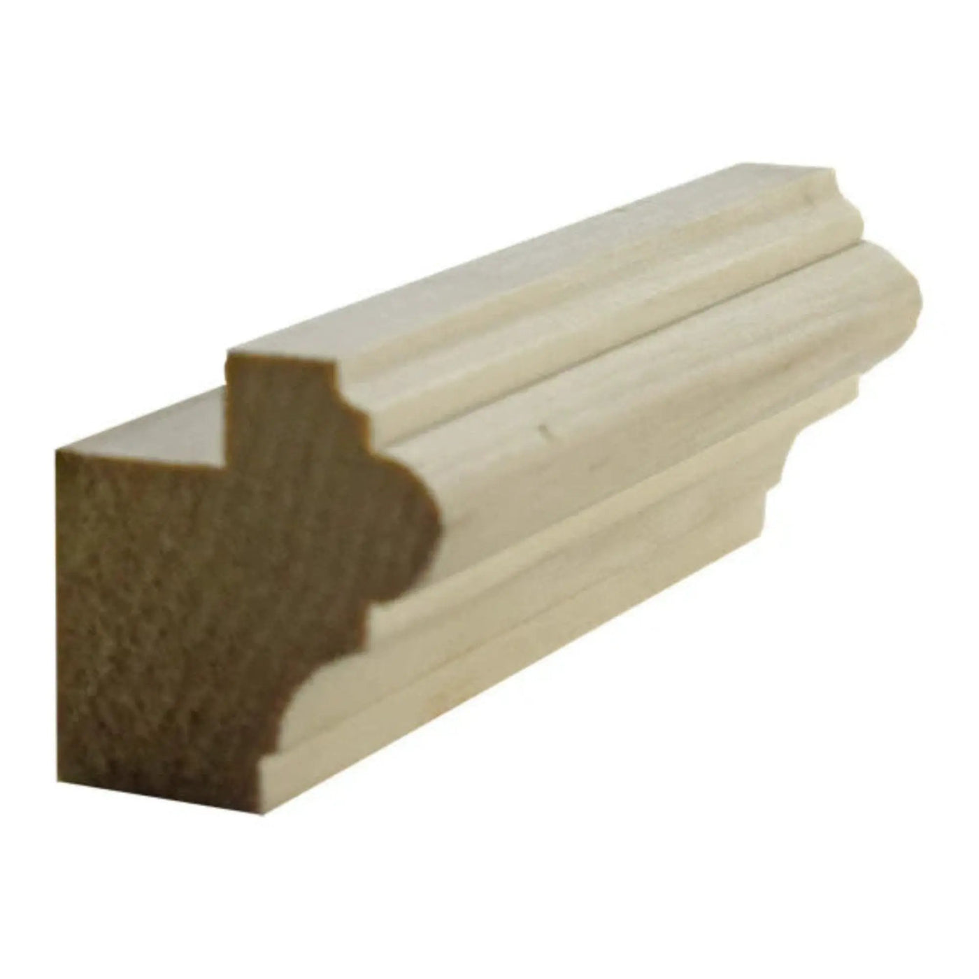 EWLR13 Kitchen Cabinet Light Rail 1-1/2" x 1-3/8" Trim. Unfinished by NewMouldings