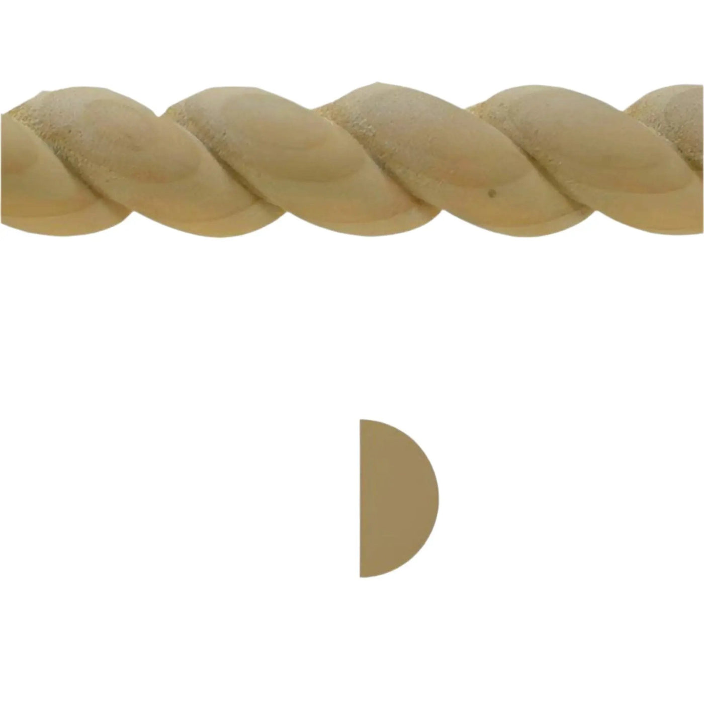 EWRM12 Rope Moulding 3/4" High x 3/8" Trim. Unfinished by NewMouldings