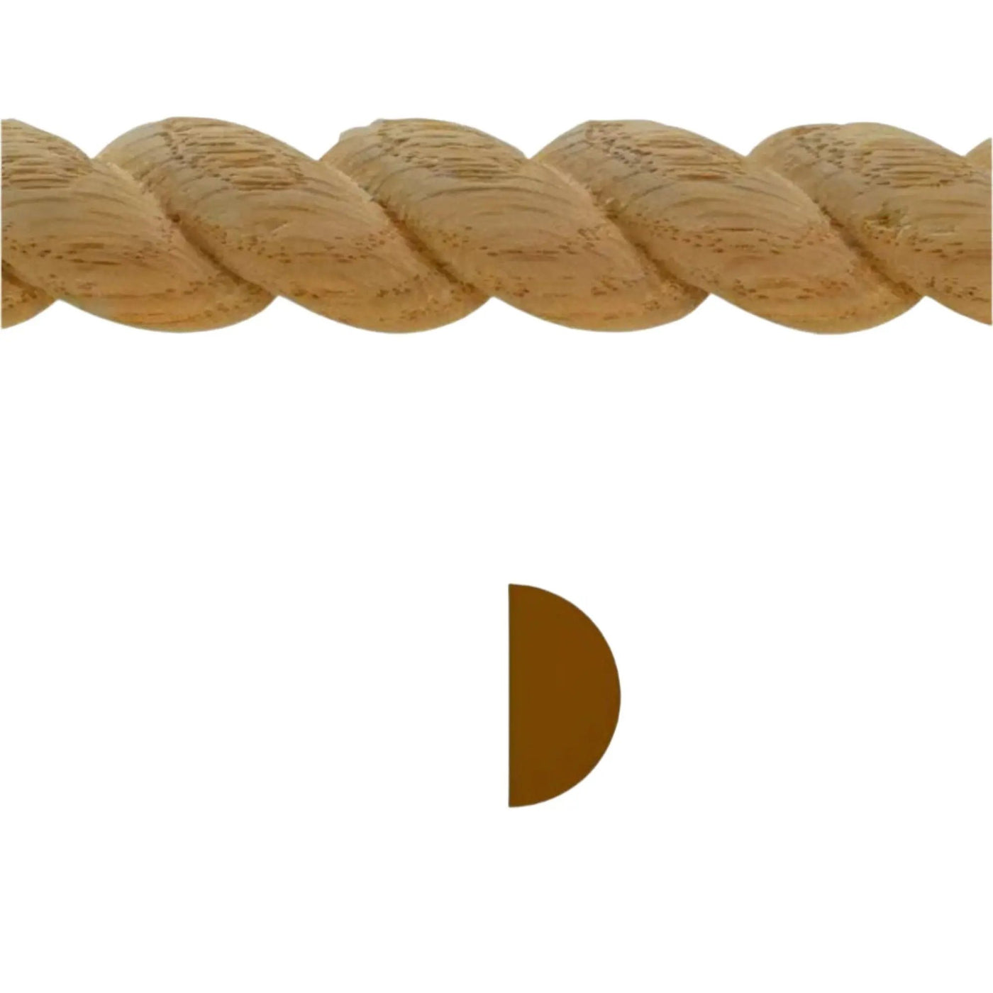 EWRM12 Rope Moulding 3/4" High x 3/8" Trim. Unfinished by NewMouldings