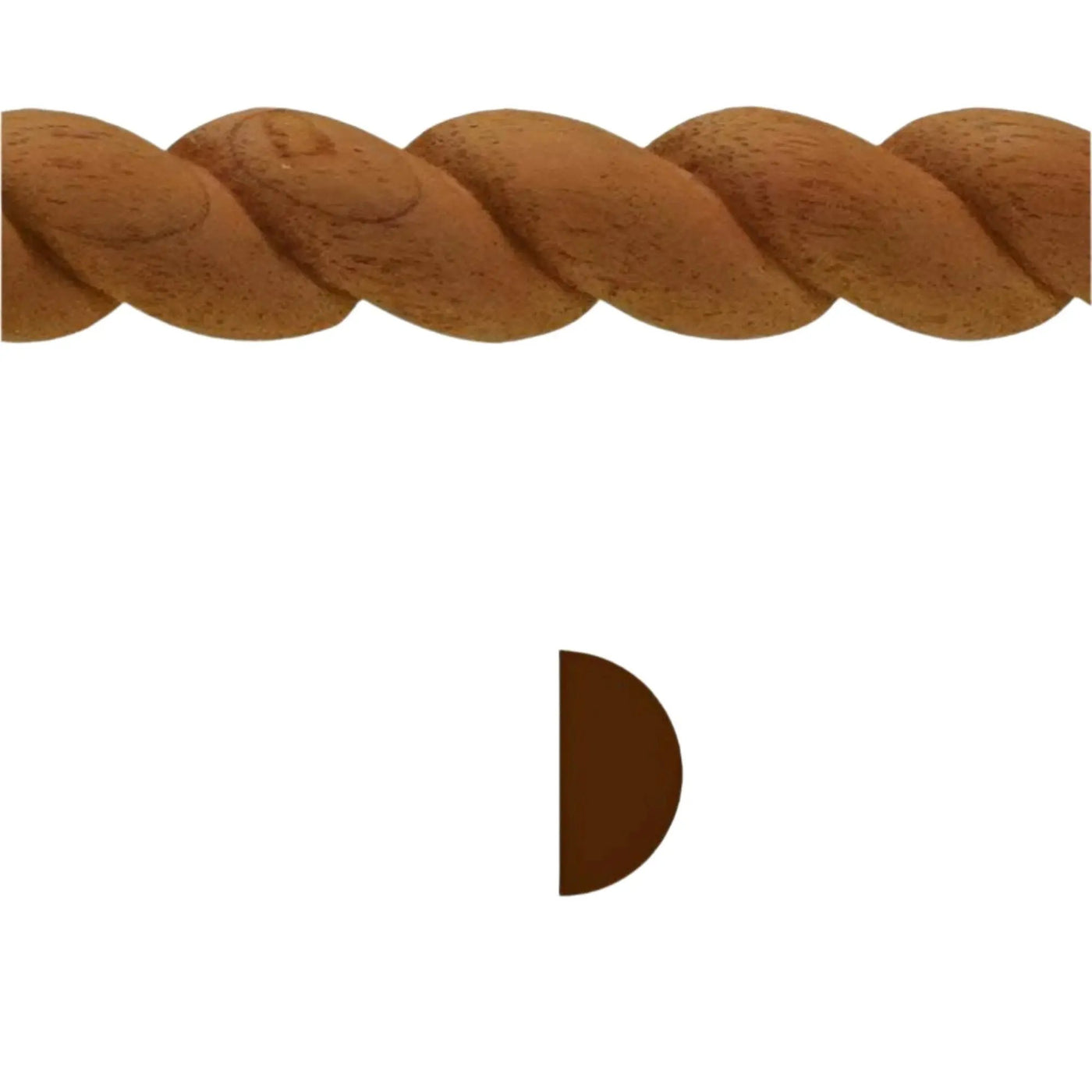 EWRM12 Rope Moulding 3/4" High x 3/8" Trim. Unfinished by NewMouldings