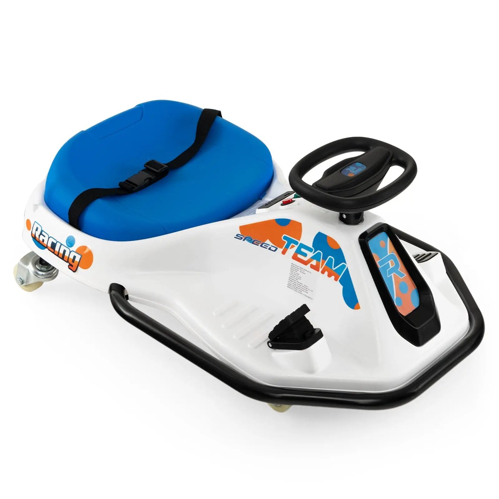 24V Electric Drifting Go Kart for Kids with 360° Spin Wireless Connection-Navy by DirectDeals