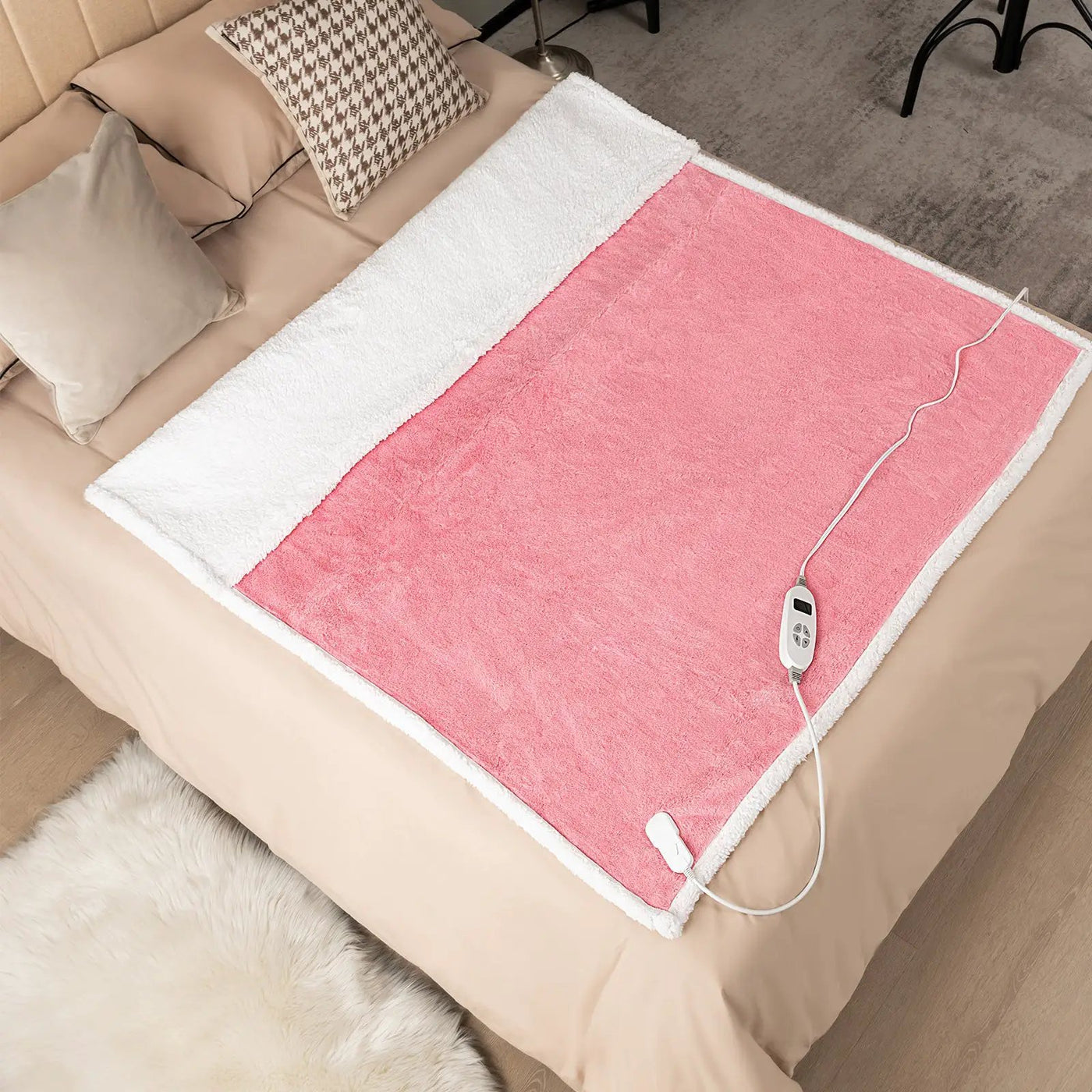 Electric Heated Blanket Throw with 10 Heat Settings by DirectDeals