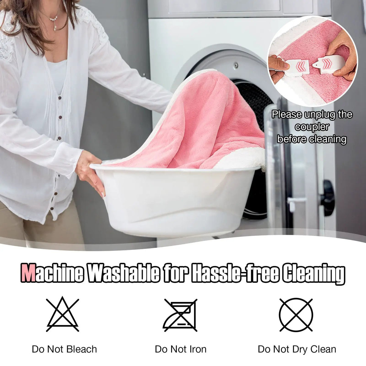 Electric Heated Blanket Throw with 10 Heat Settings by DirectDeals