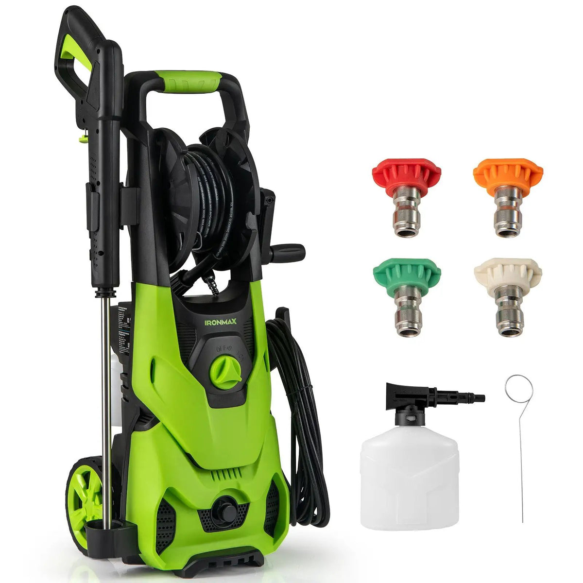 2150PSI Electric Pressure Washer 1.2GPM with 4 Quick Connect Nozzles and Foam Cannon by DirectDeals