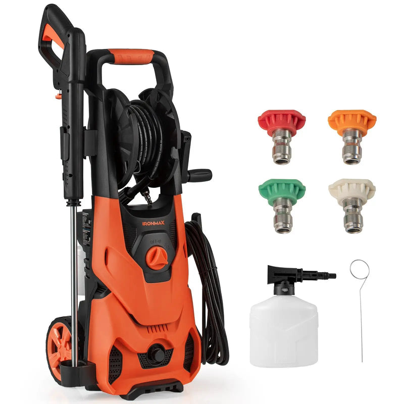 2150PSI Electric Pressure Washer 1.2GPM with 4 Quick Connect Nozzles and Foam Cannon by DirectDeals