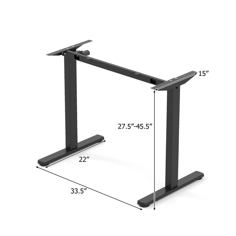 Electric Standing Desk Frame Height Adjustable Computer Desk Base with LED Display by DirectDeals