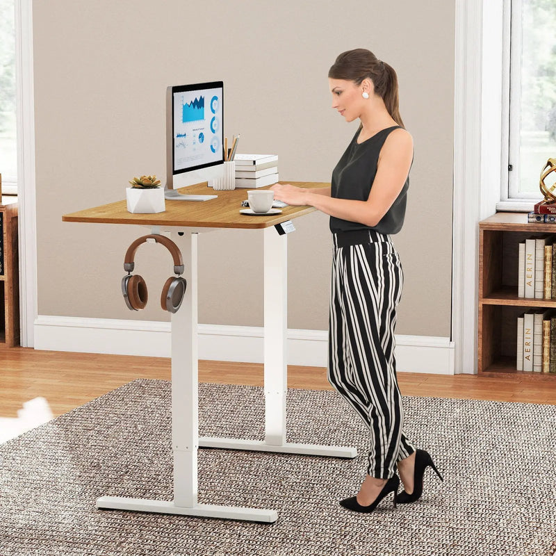 Electric Standing Desk Frame Height Adjustable Computer Desk Base with LED Display by DirectDeals