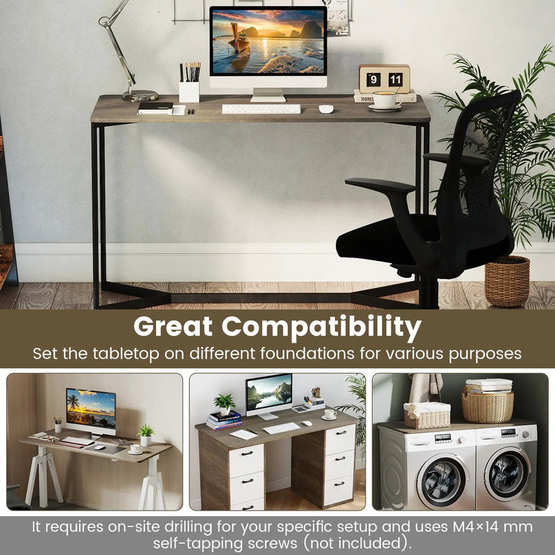 Electric Standing Desk with LED Display and 2 Memory Height Settings by DirectDeals