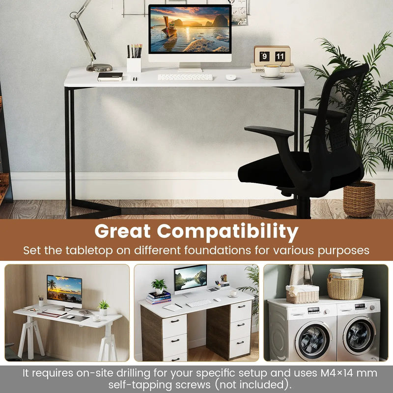 Electric Standing Desk with LED Display and 2 Memory Height Settings by DirectDeals