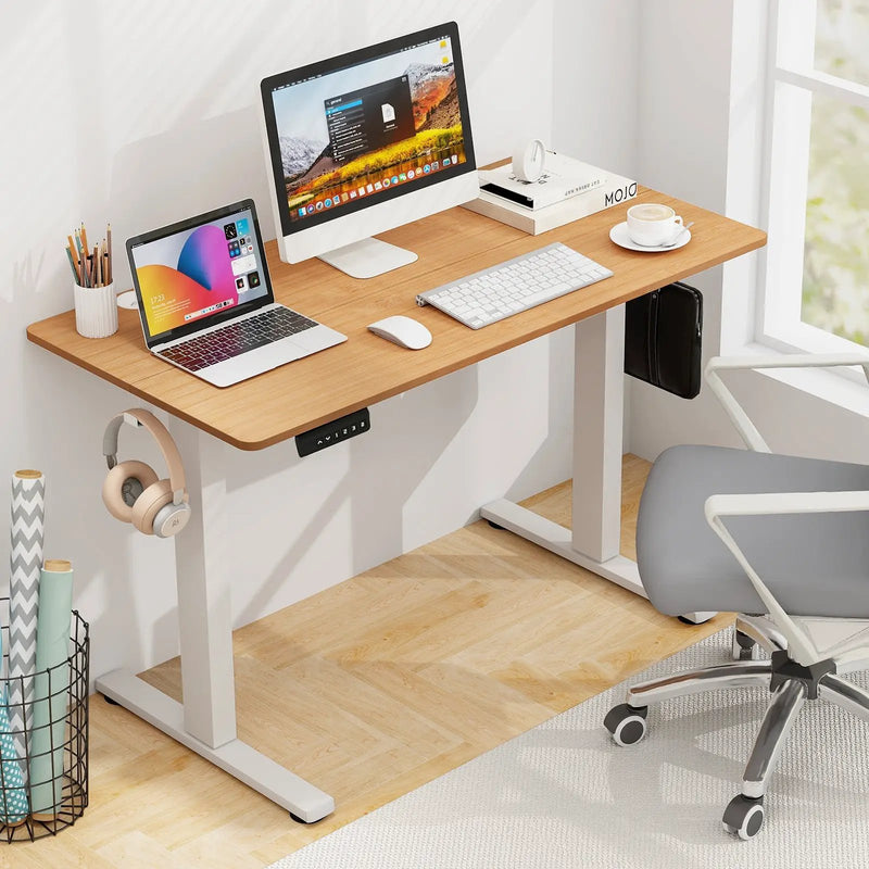 Electric Standing Desk with Memory Presets & Cable Management by DirectDeals